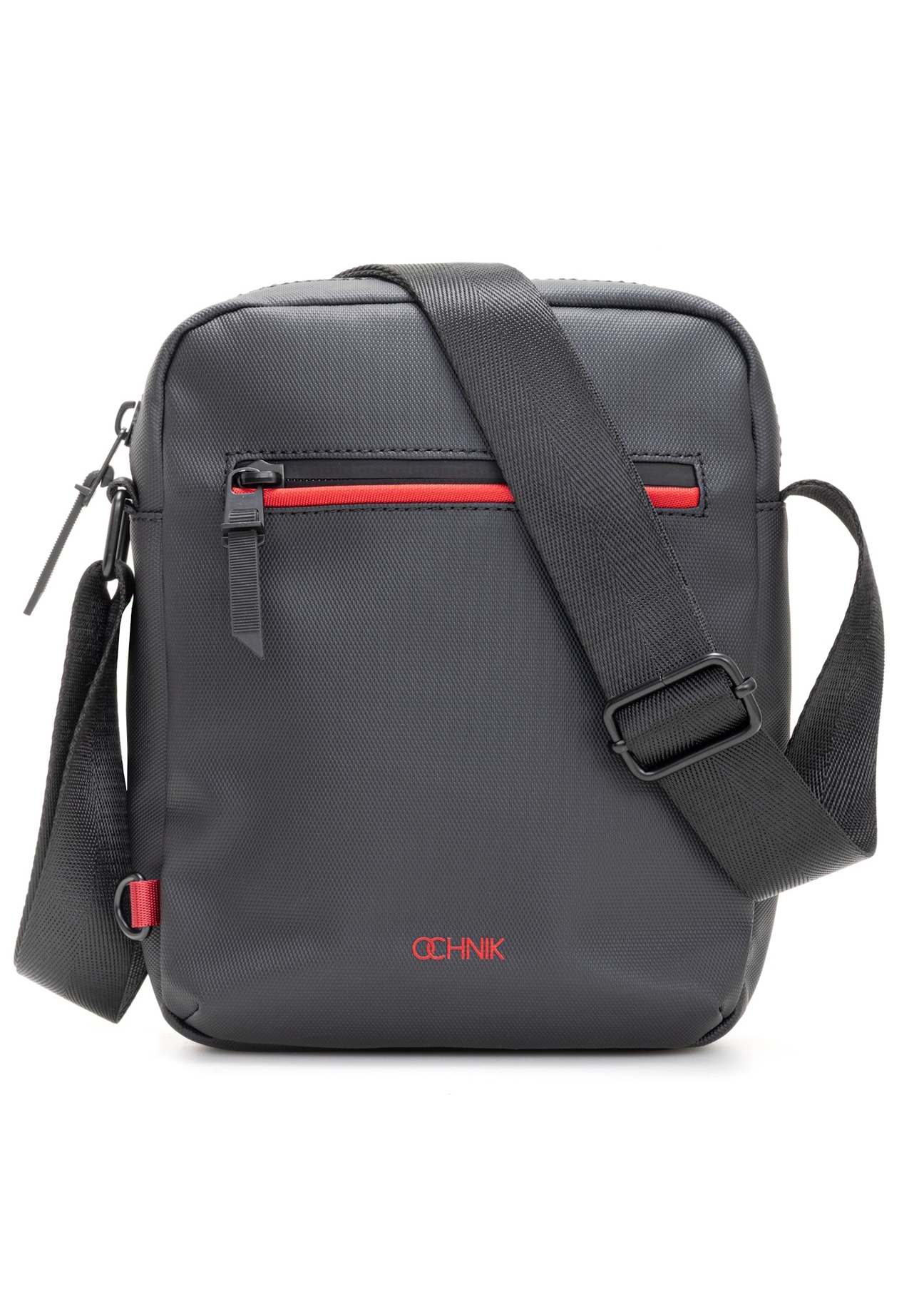 Black men's bag TORMN-0400-9J(W26), front product view on white background.