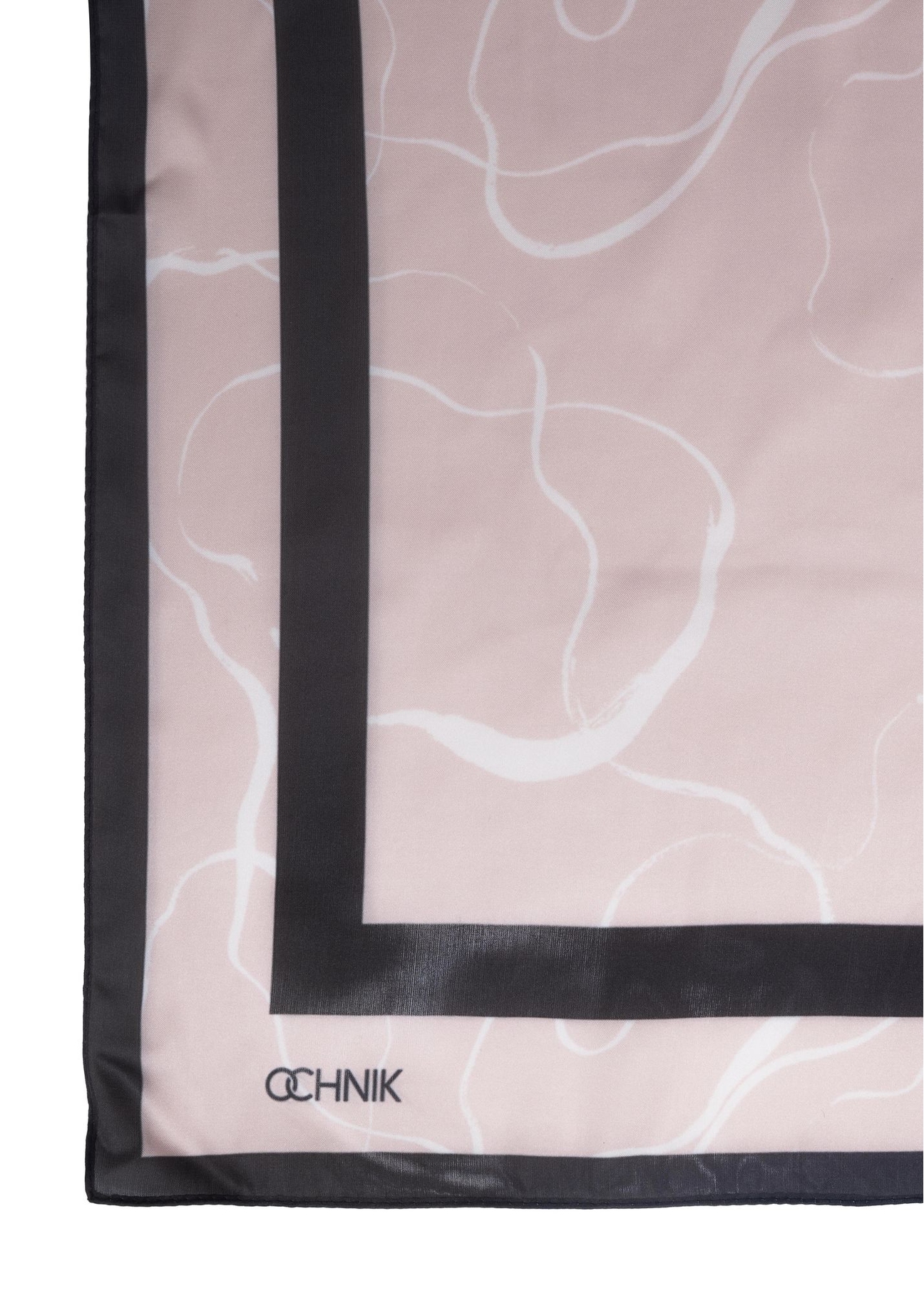 Women's scarf with asymmetrical pattern SZADT-0152-81(W23)-03