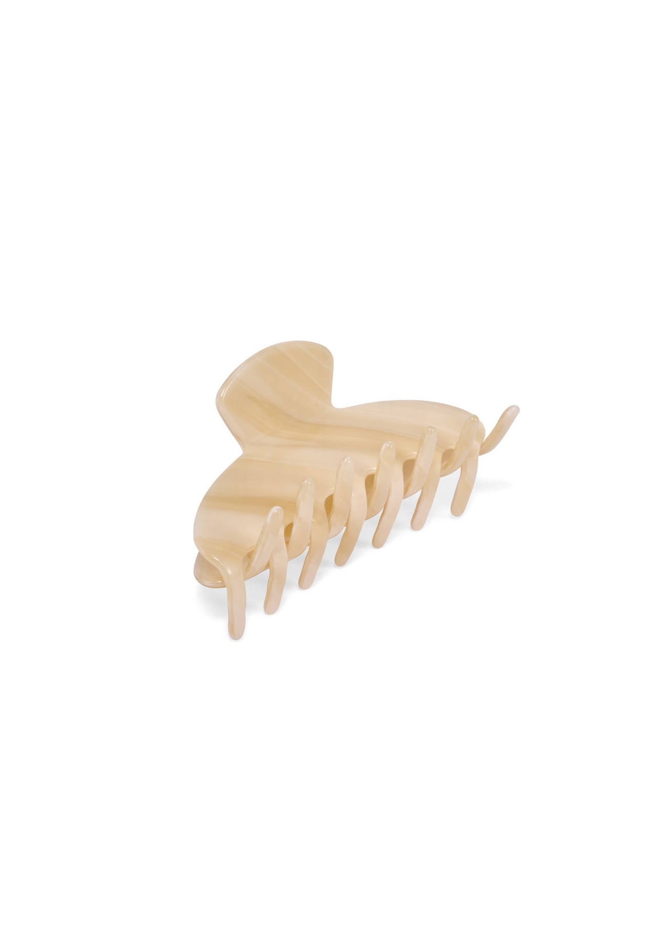 Cream hair clip SPIDB-0001-0C(Z26) – angled view of the product on a white background.