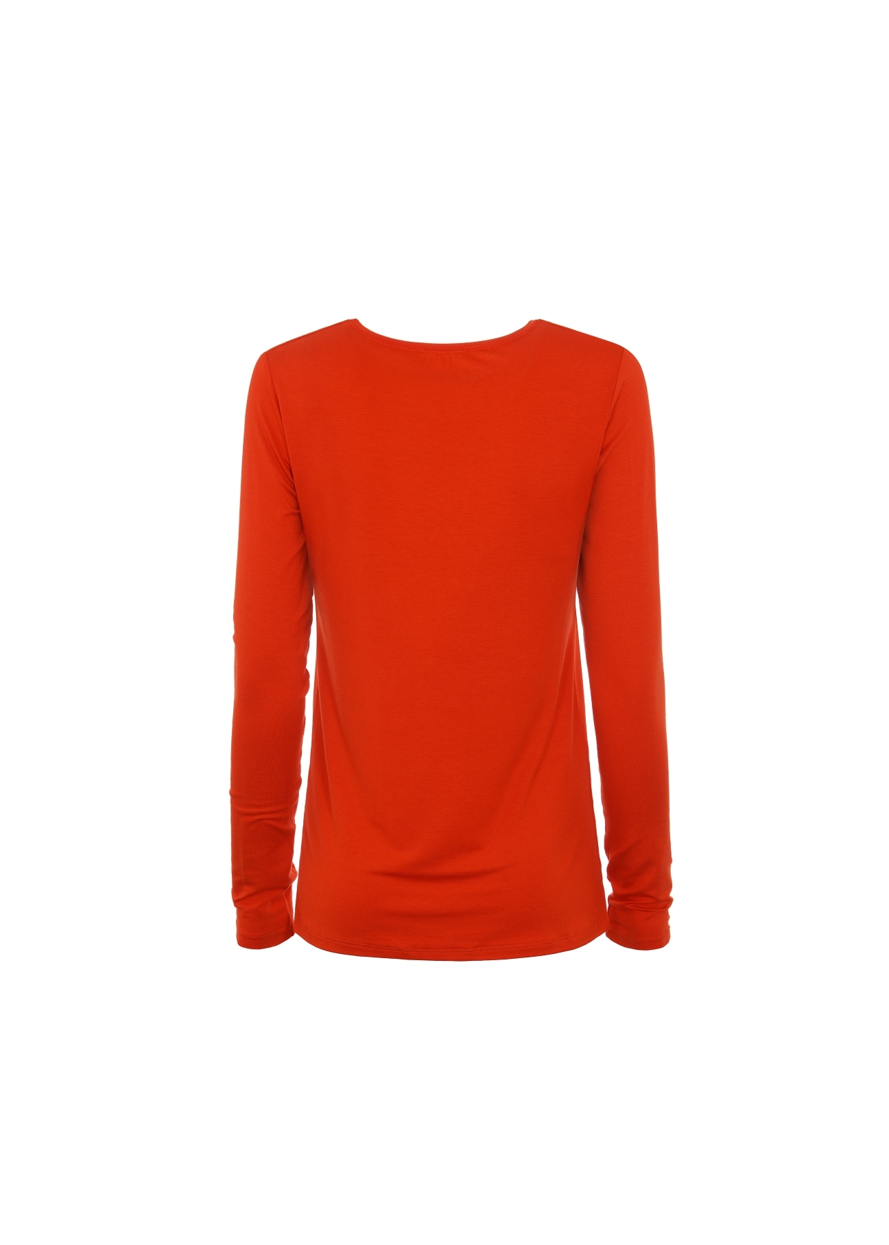 Red women's blouse with oriole LSLDT-0005-42(Z18)-02