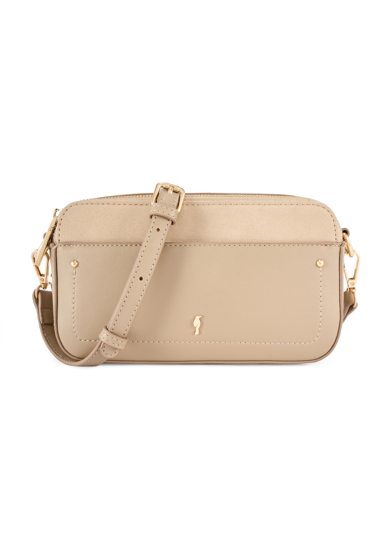 Small beige women's handbag TOREC-1173-1B(W26)