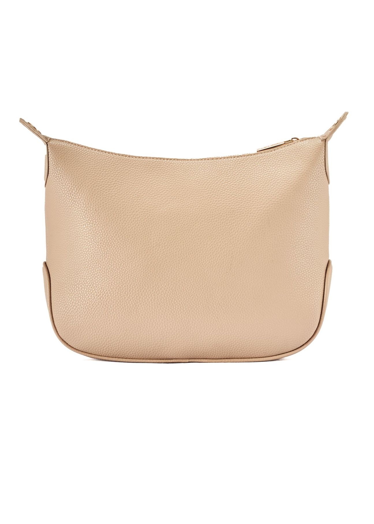 Beige women's hobo-style handbag TOREC-0829A-80(Z25) - product view from the back on a white background.