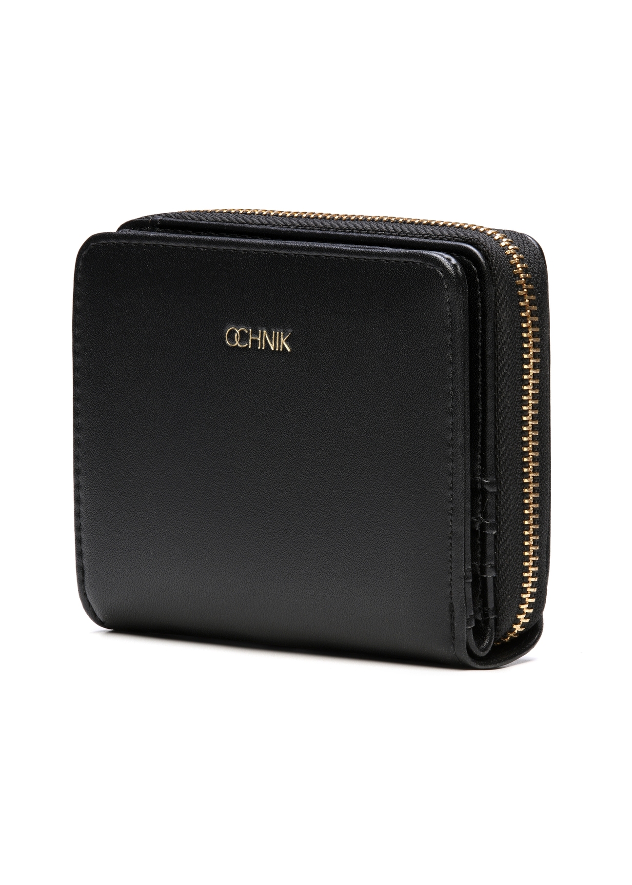 Black small women's wallet POREC-0399A-99(Z25), diagonal product view on white background.