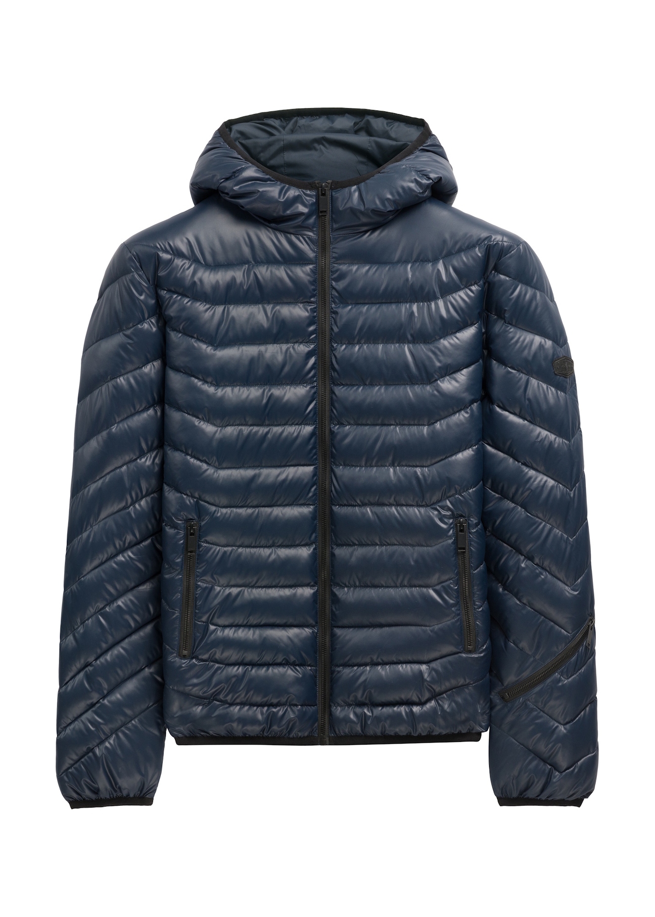 Men's navy blue jacket KURMT-0380-7E(Z26) - front product view, on white background.