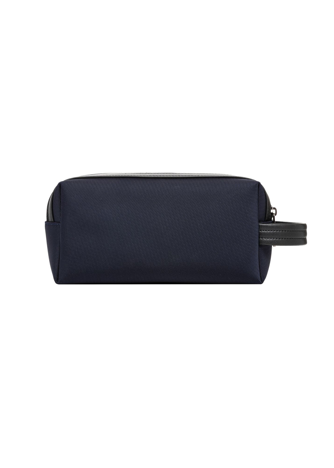 Navy blue men's cosmetic bag TORMN-0441-7D(Z26) - product view from the back, on a white background.