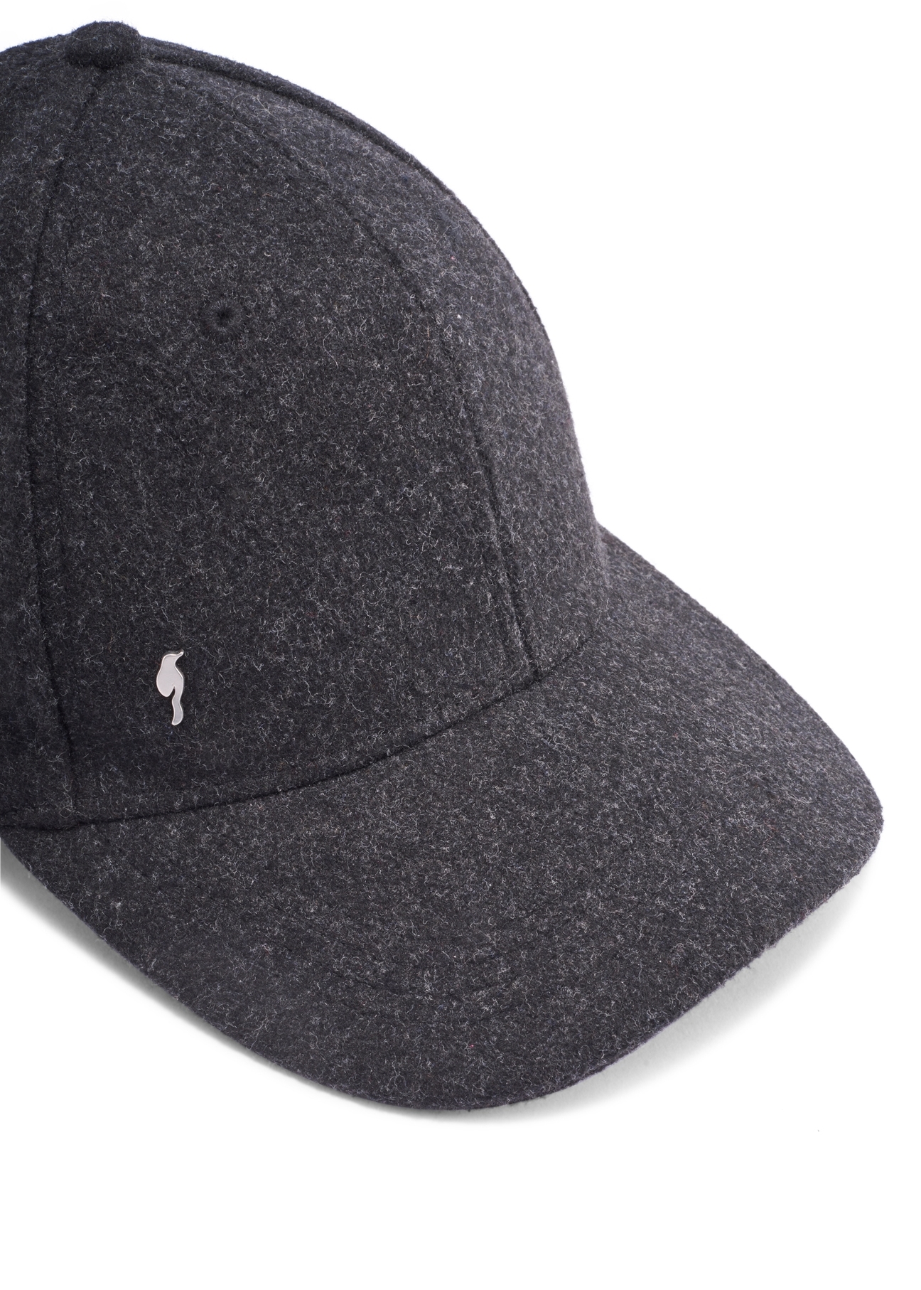 Graphite men's baseball cap CZAMT-0079-9D(Z26) - close-up detail, on white background.