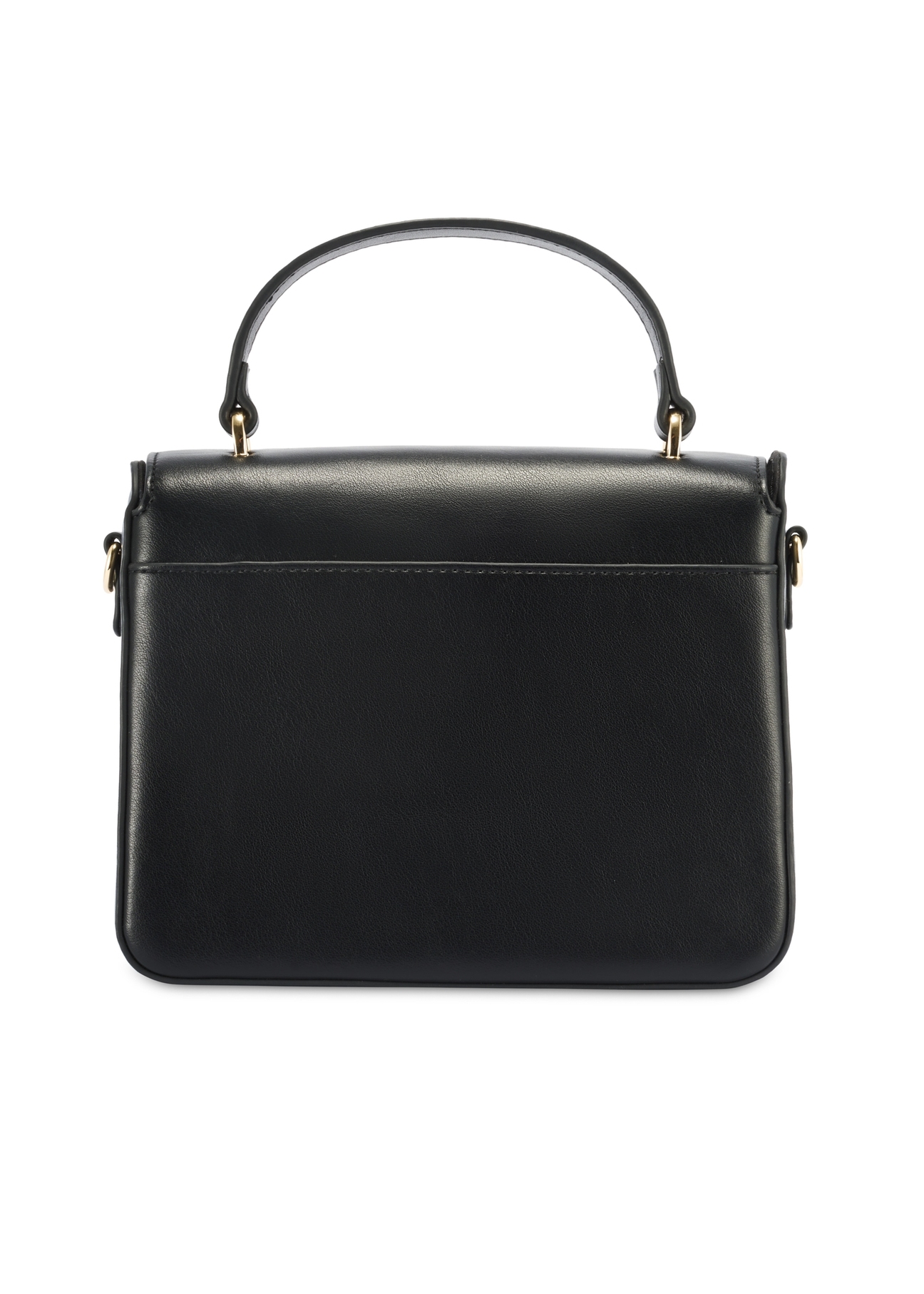 Black women's handbag TOREC-1080-99(Z25), product view from the back on a white background.