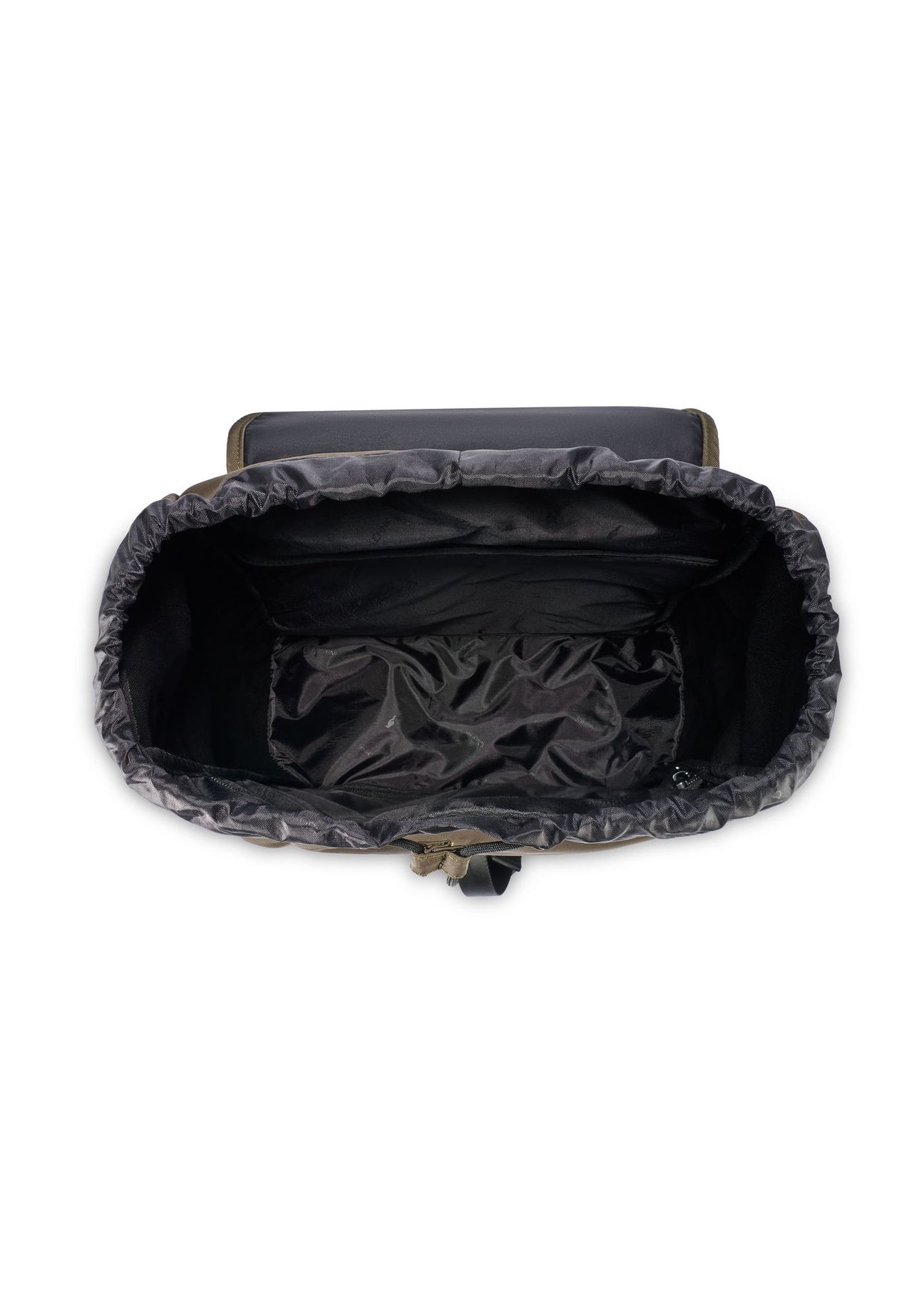 Men's khaki backpack TORMN-0415-8D(W26) - product view from above, on a white background.