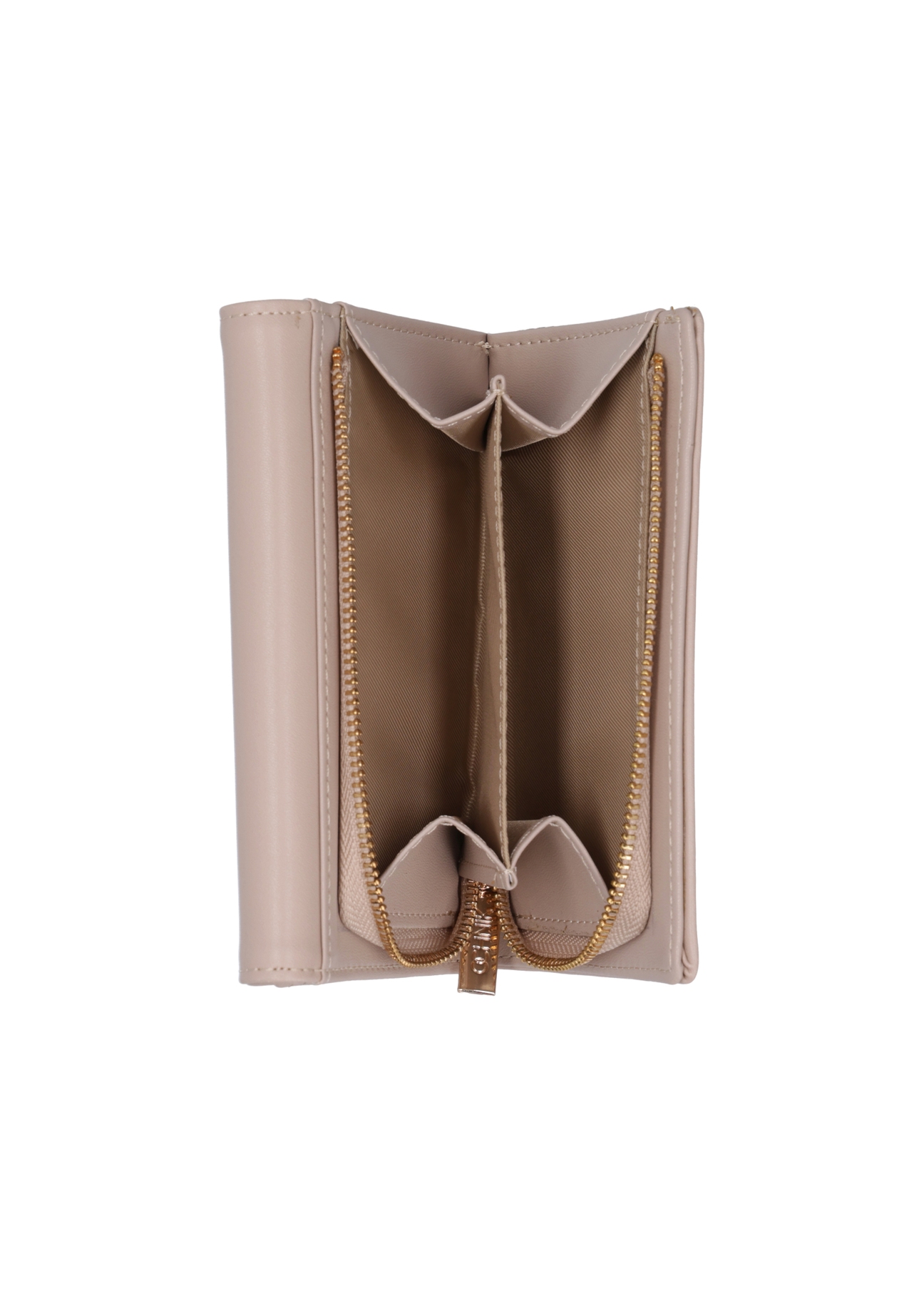 Light beige women's wallet POREC-0426-1B(Z26), product view inside on a light background.