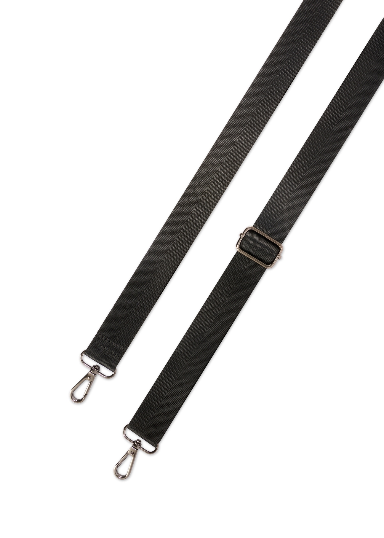 Black lunchbox bag TOREN-0346-99(W26) - stripes view, on white background.