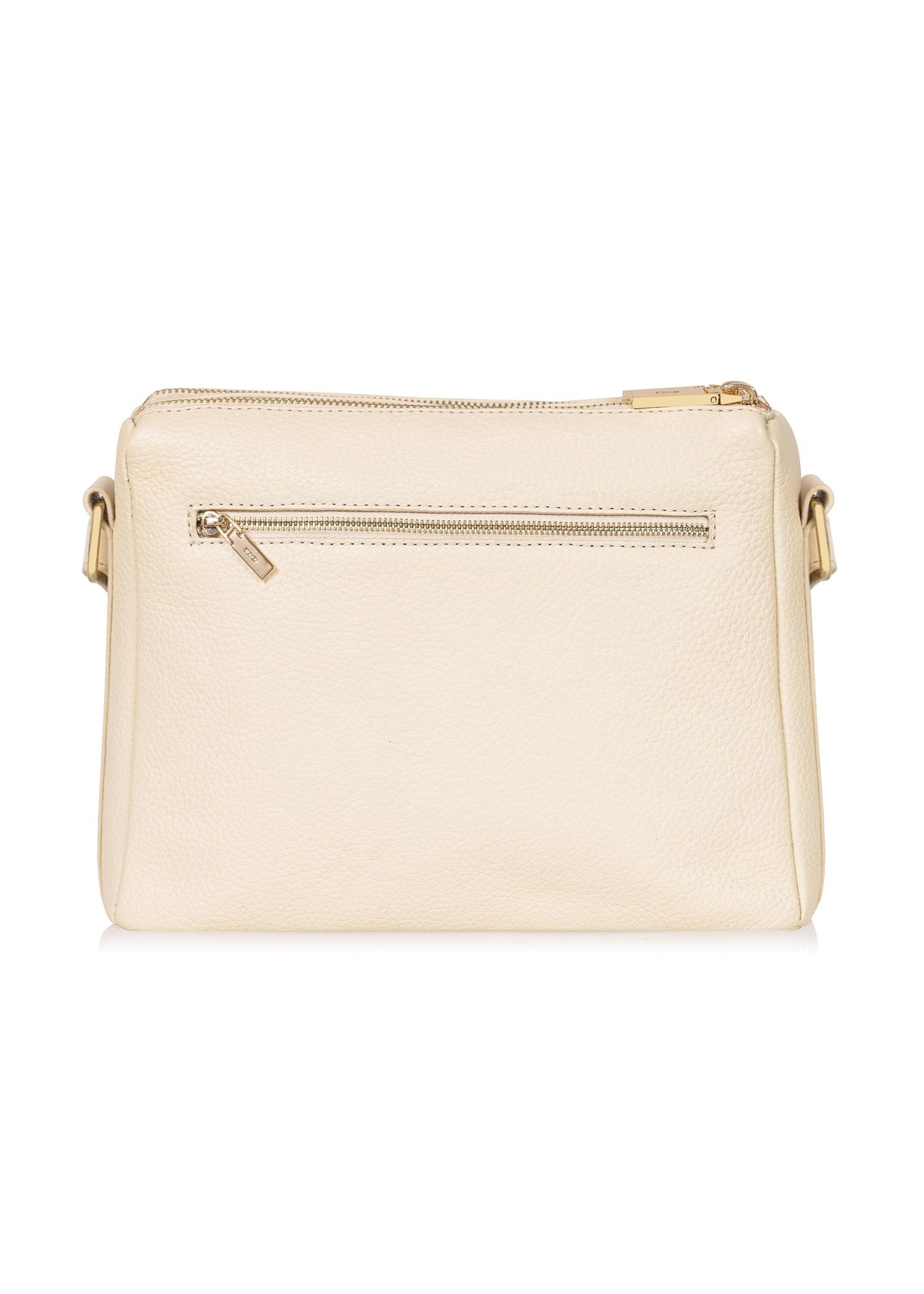 Cream leather handbag for women TORES-0983-12(W24)-04