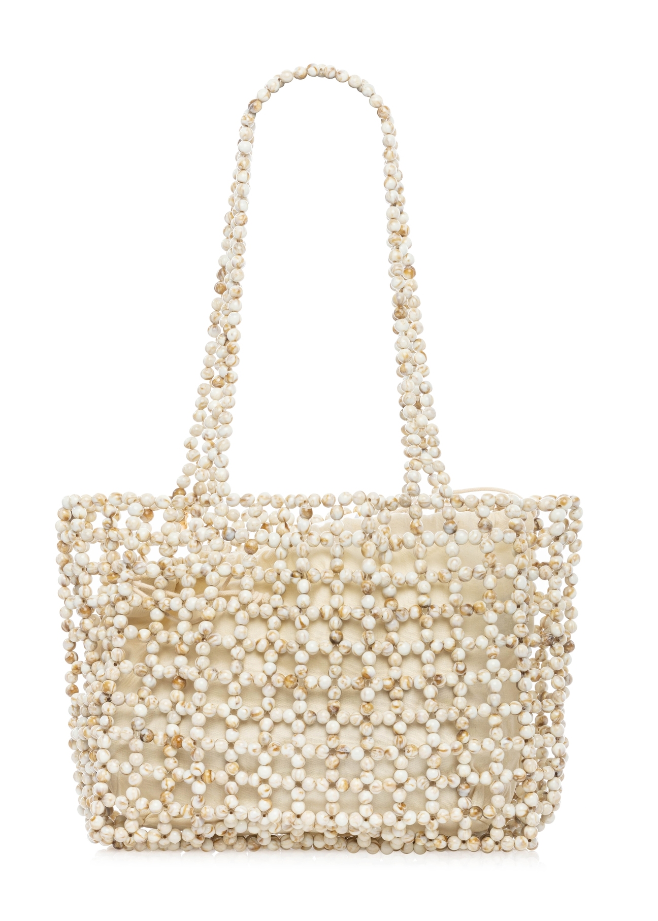 Women's beaded handbag TOREC-1144-0C(W26) - product view from the back, on a white background.
