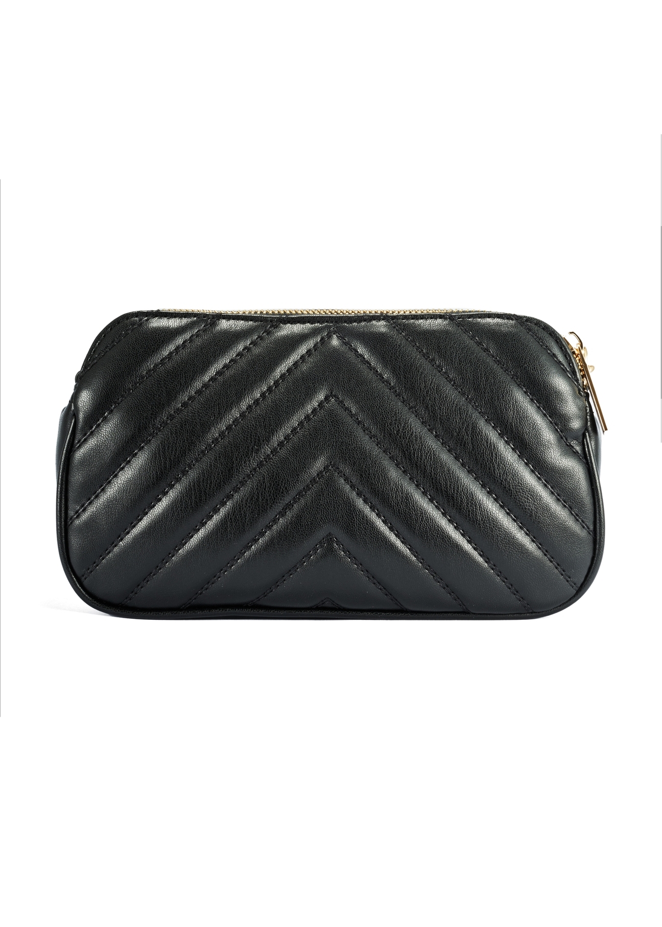 Small black women's handbag TOREC-1051-99(Z25), product visible from the back on a white background.
