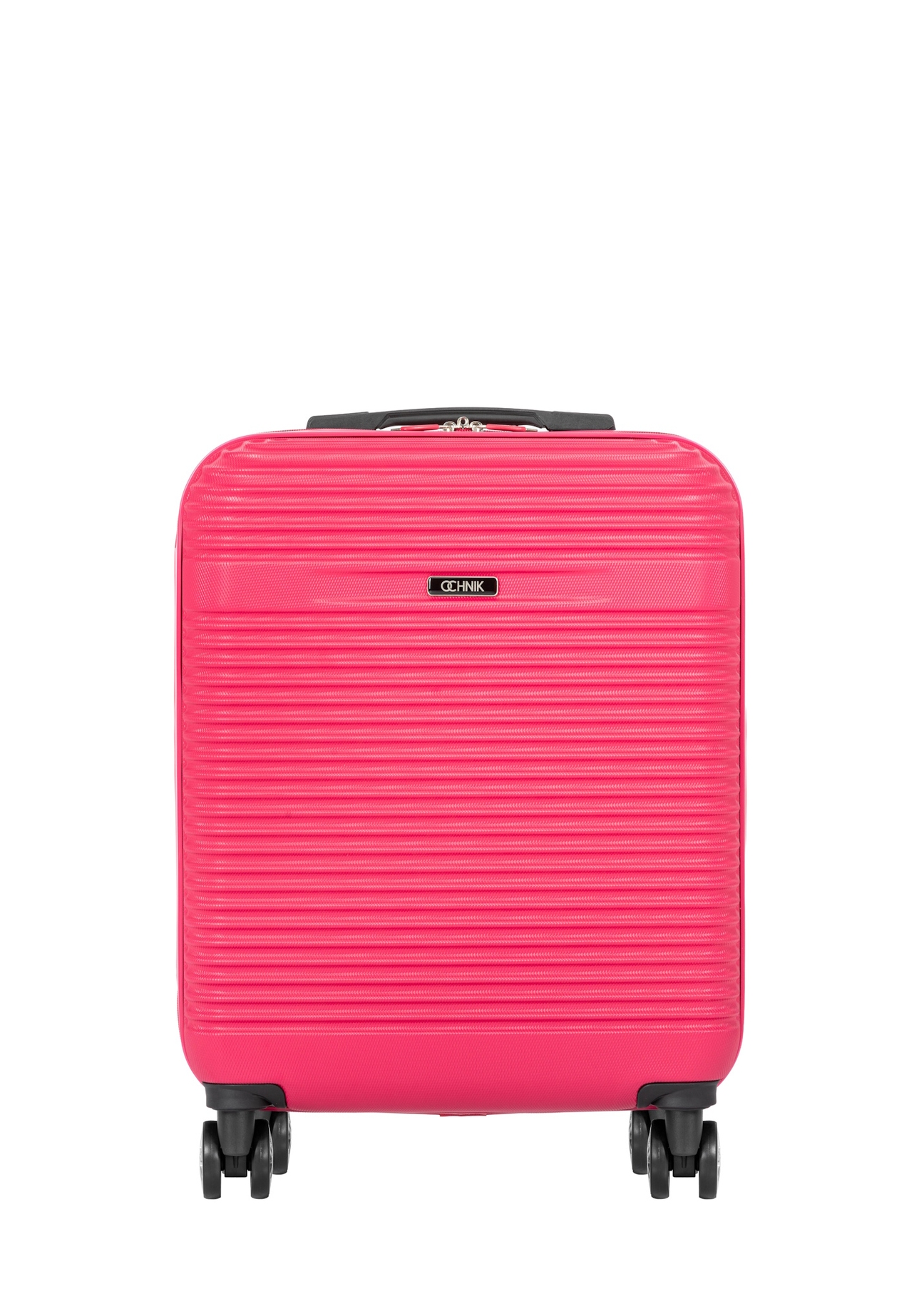Small suitcase on wheels WALAB-0040-5E-19(W26), front view of the product on a white background.