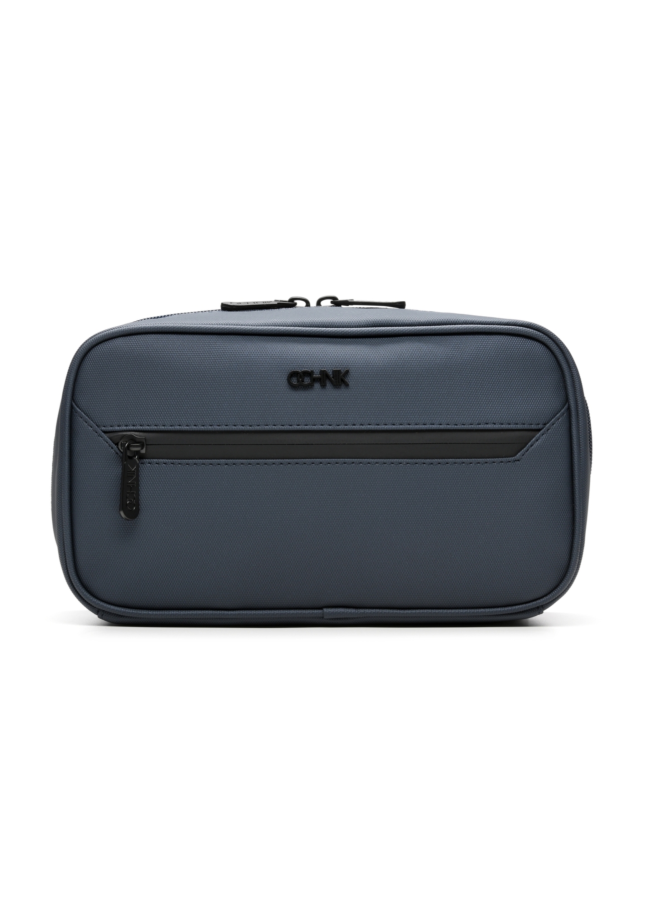 Navy blue men's cosmetic bag TORMN-0413-7D(W26), front product view on white background.