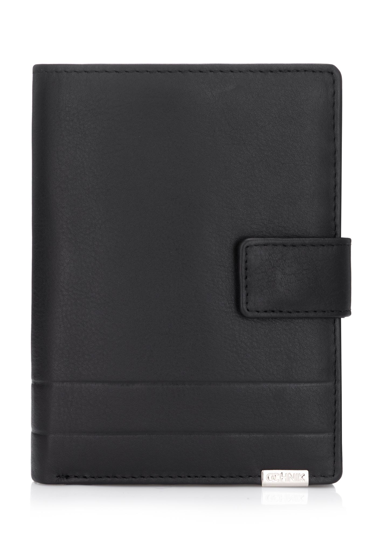 Large men's leather wallet PORMS-0143B-99(Z25), front product view on white background.