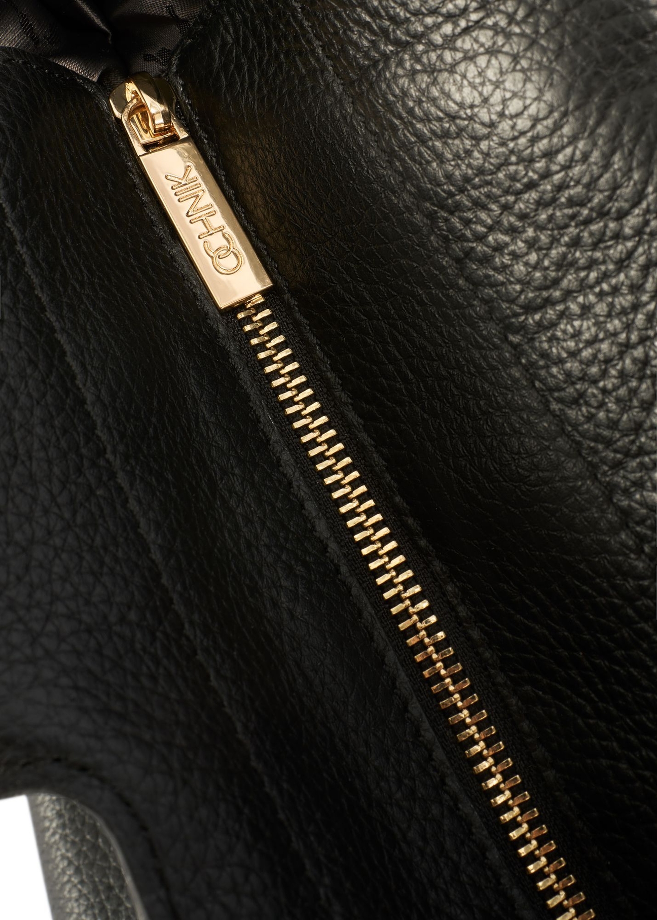 Large women's leather handbag TORES-1205-9I(W26) - close-up of detail, on white background.