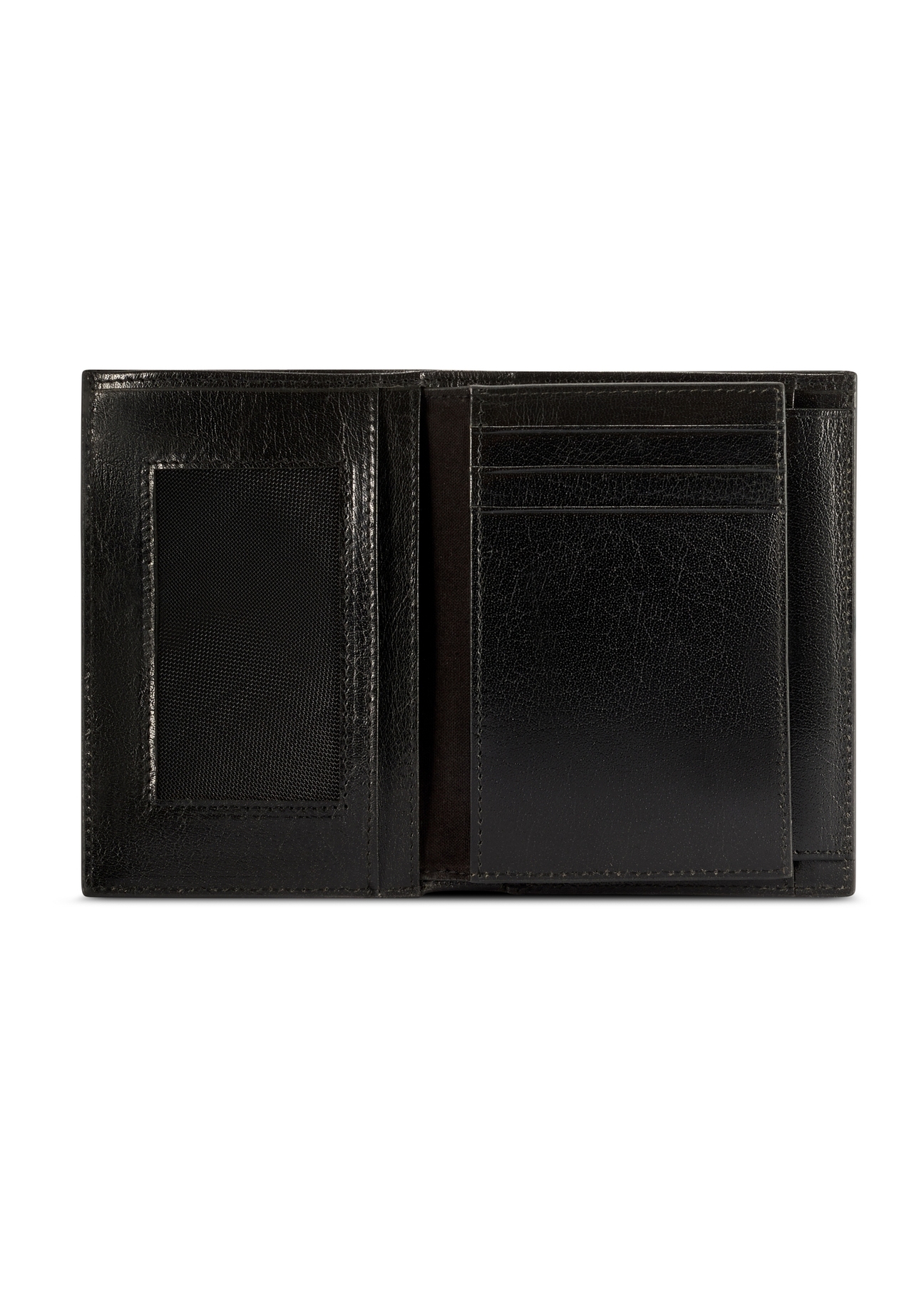 Large men's leather wallet PORMS-0677-99(W26), product view inside on white background.