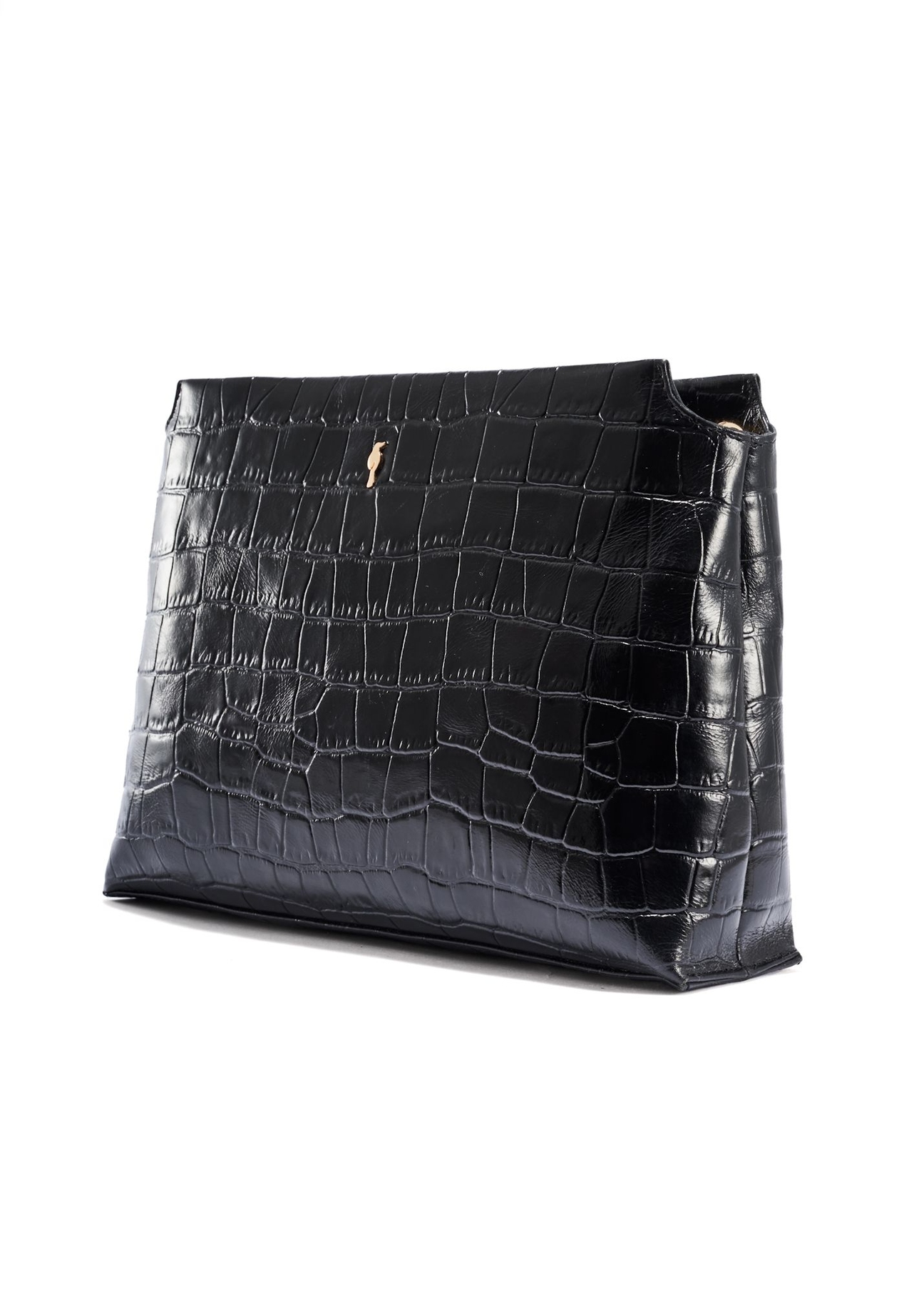 Black croco women's handbag TORES-1159-9G(Z26)