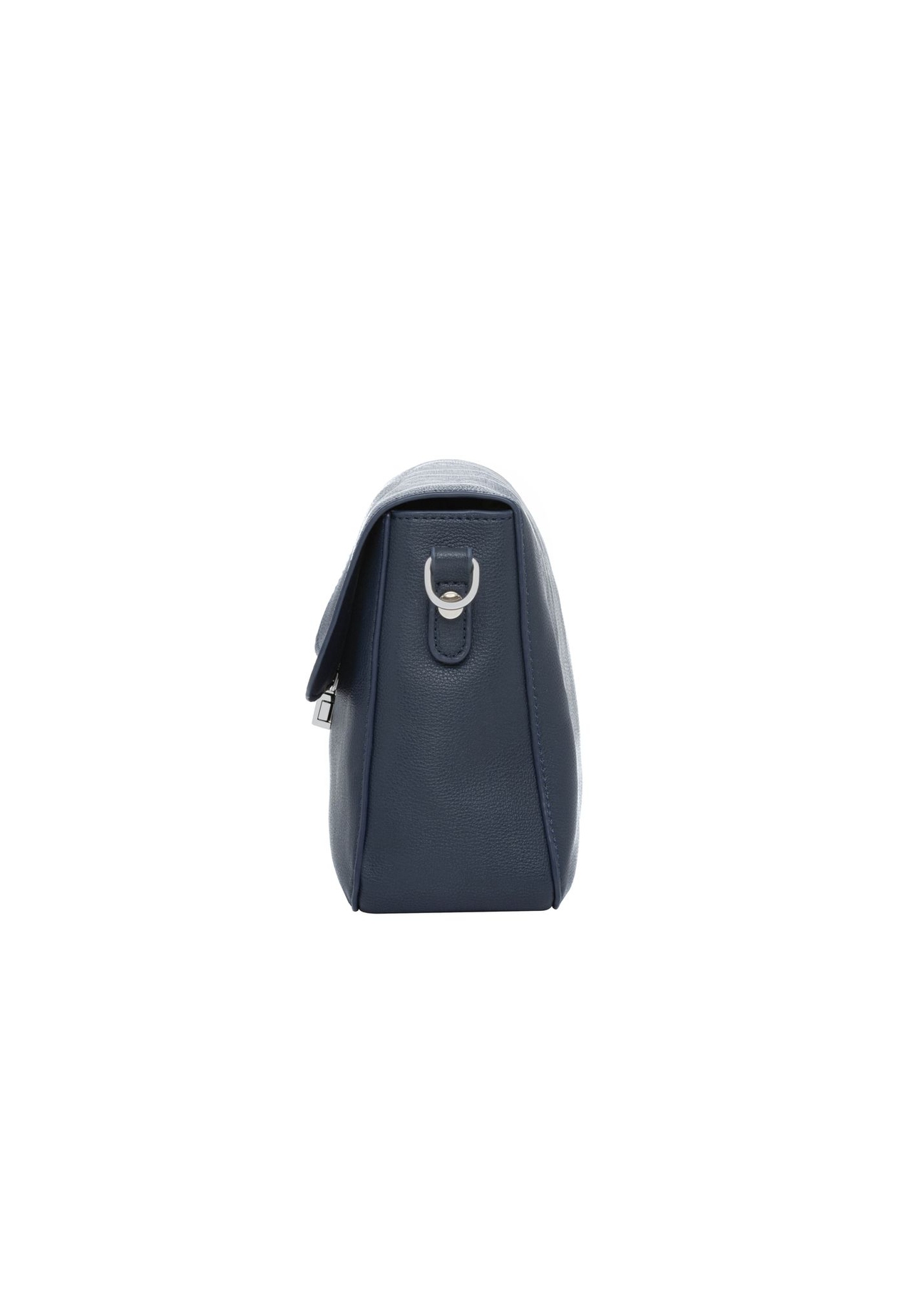 Navy blue women's handbag TOREC-1350-7E(Z26) - side view of the product, on a white background.
