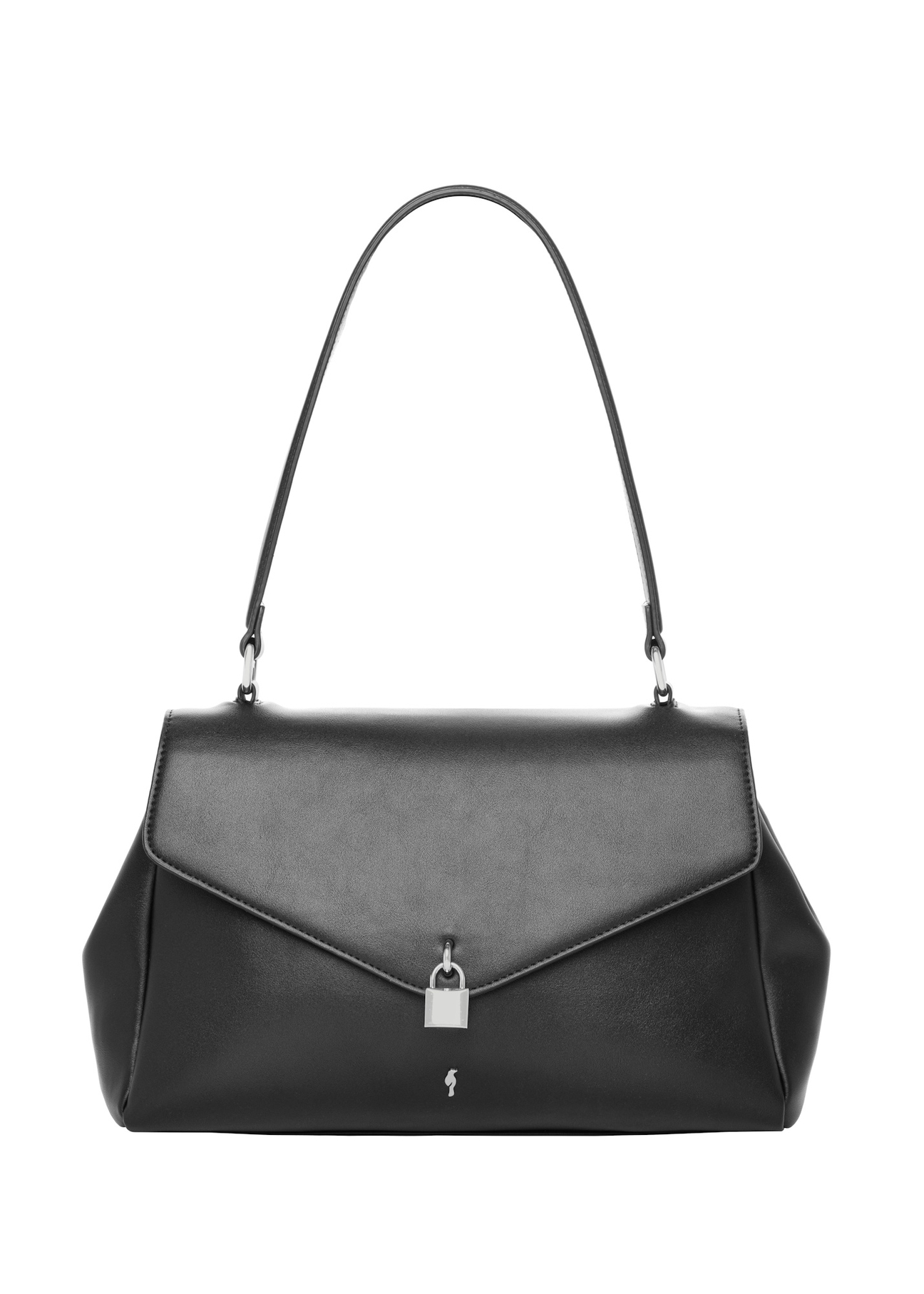 Black women's shoulder bag TOREC-1389-99(Z26), front product view on a light background.