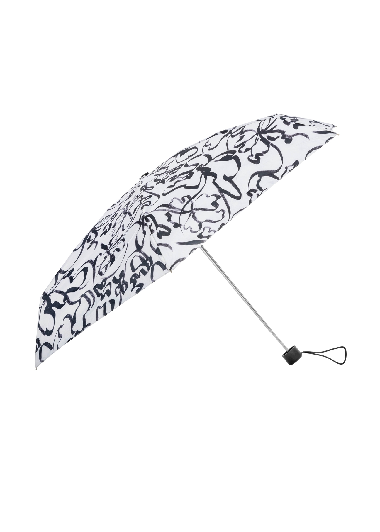 Cream-colored foldable small women's umbrella PARSD-0036-0P(W26), front product view on white background.
