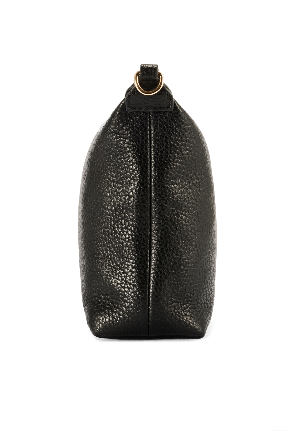 Black compact women's handbag TORES-0981D-99(Z25), product view from the side on a white background.