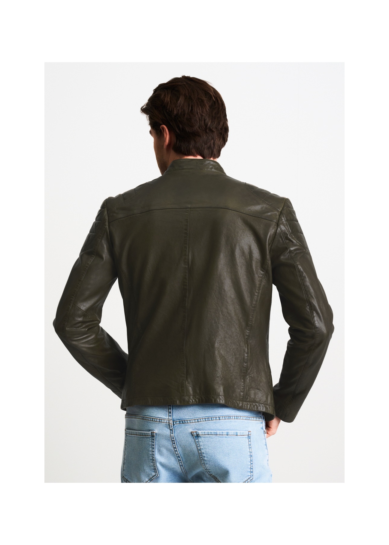 Men's leather jacket KURMS-0263-1198(W22)-04