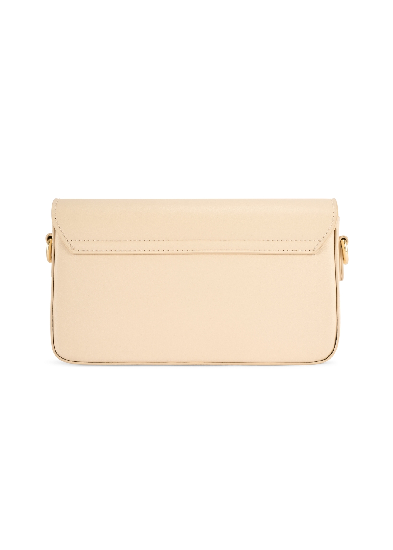 Small cream women's handbag TOREC-1171-0B(W26), product view from the back on a white background.