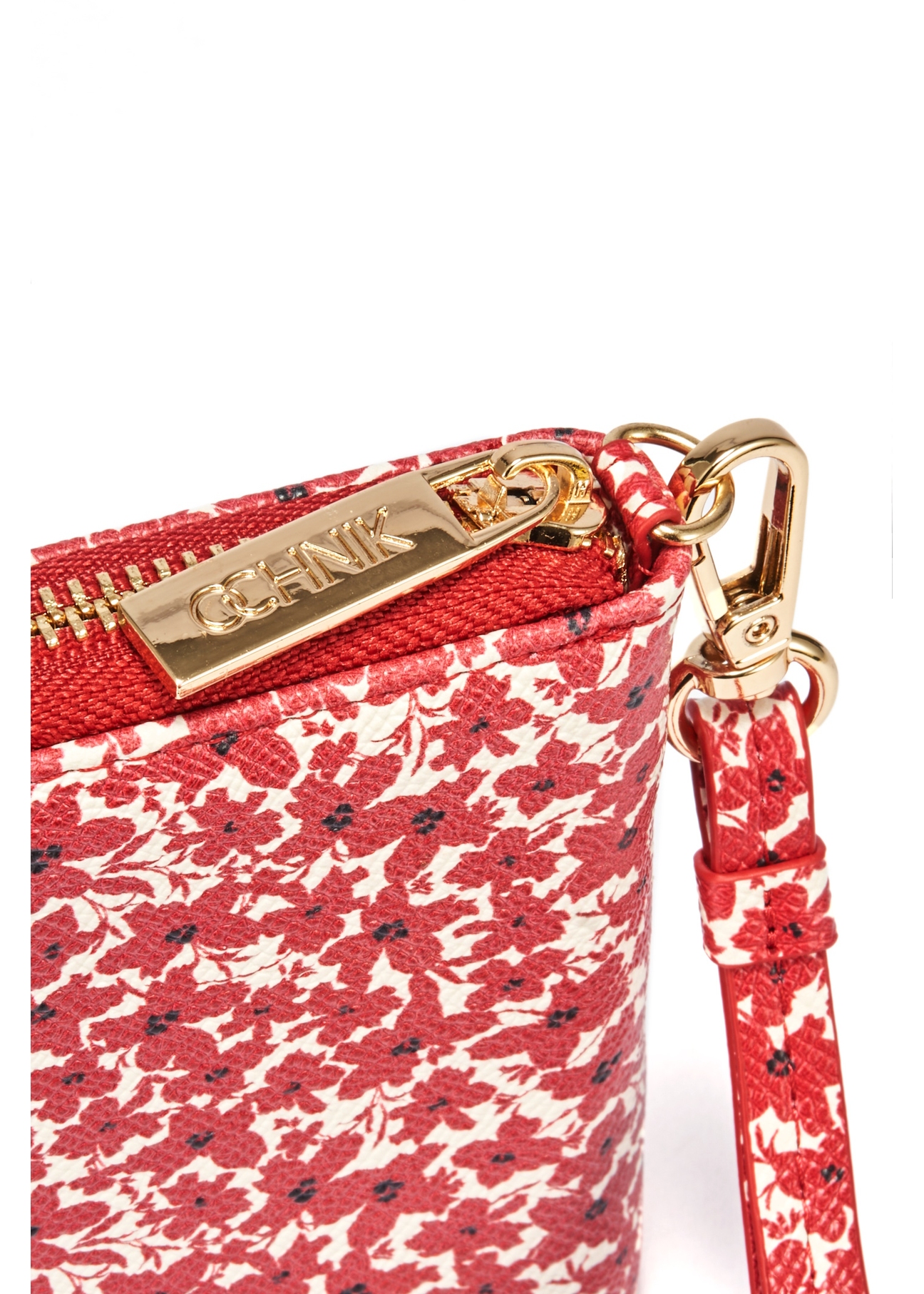 Small women's floral wallet POREC-0404-42(W25), close-up of the product detail on a white background.