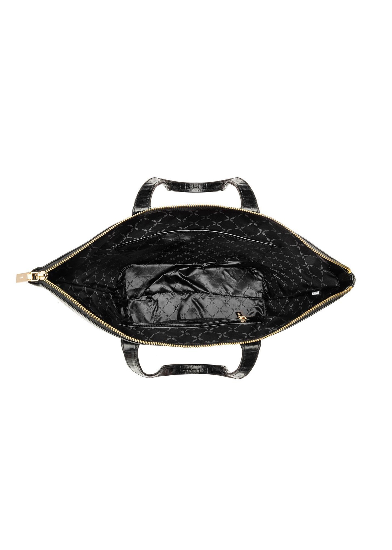 Women's leather shopper handbag TORES-0939F-9G(W26), product view inside on white background.