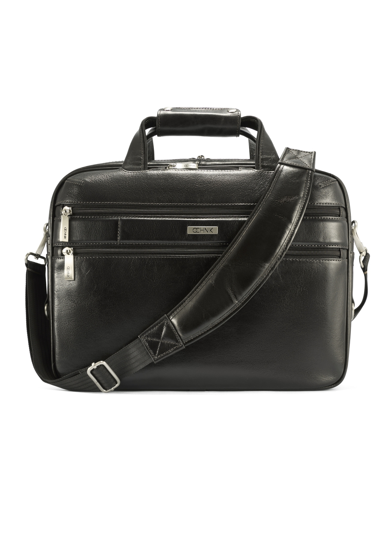 Black leather men's bag TORMS-0483-99(Z25)