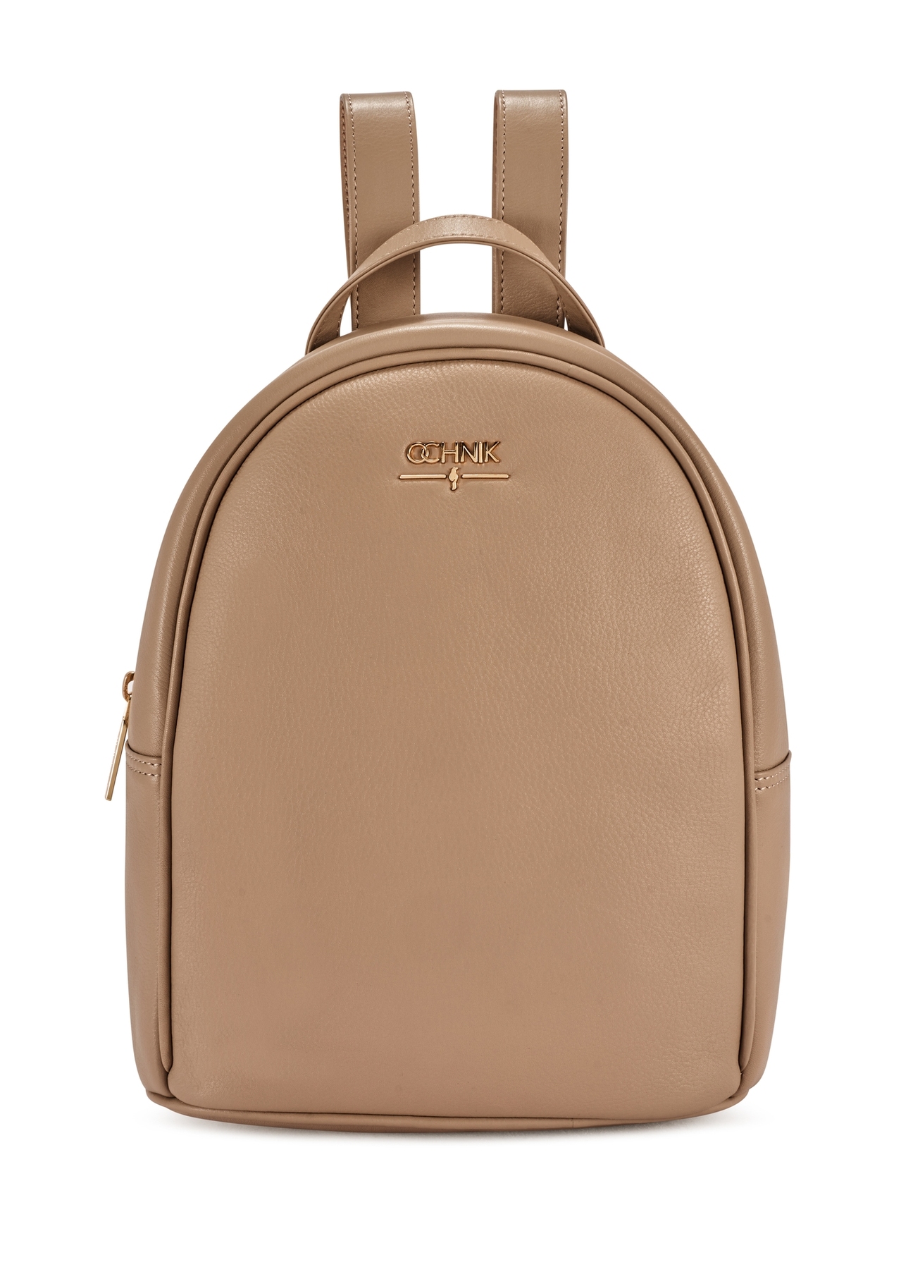 Beige leather women's backpack TORES-1228-1B(W26)