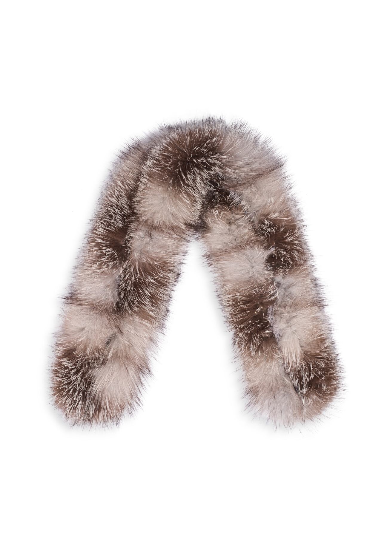 Women's scarf made of natural fur SZADF-0039-9B(Z26), front product view on white background.