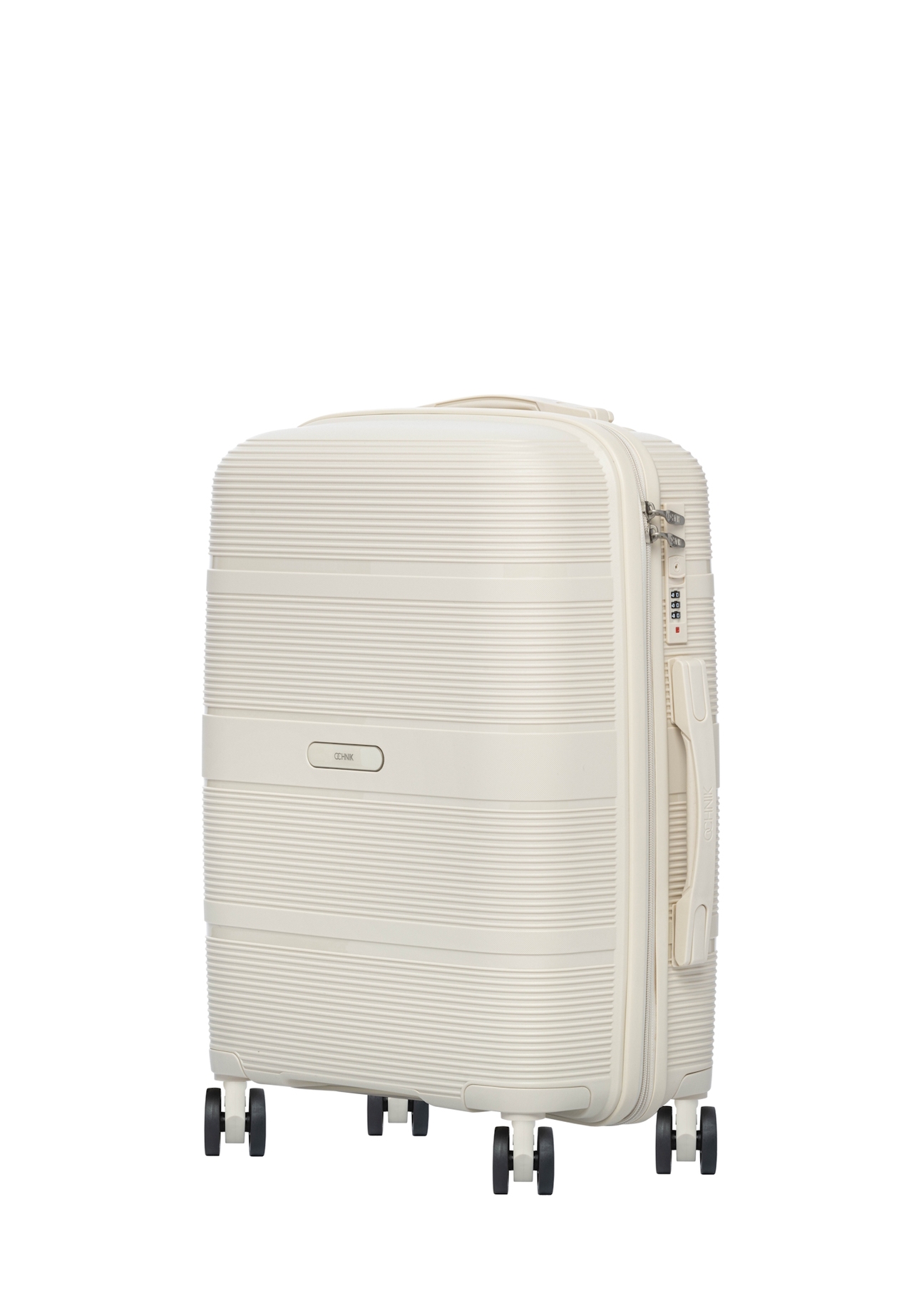 Small suitcase on wheels WALPP-0022-0C-19(W26), diagonal product view on white background.