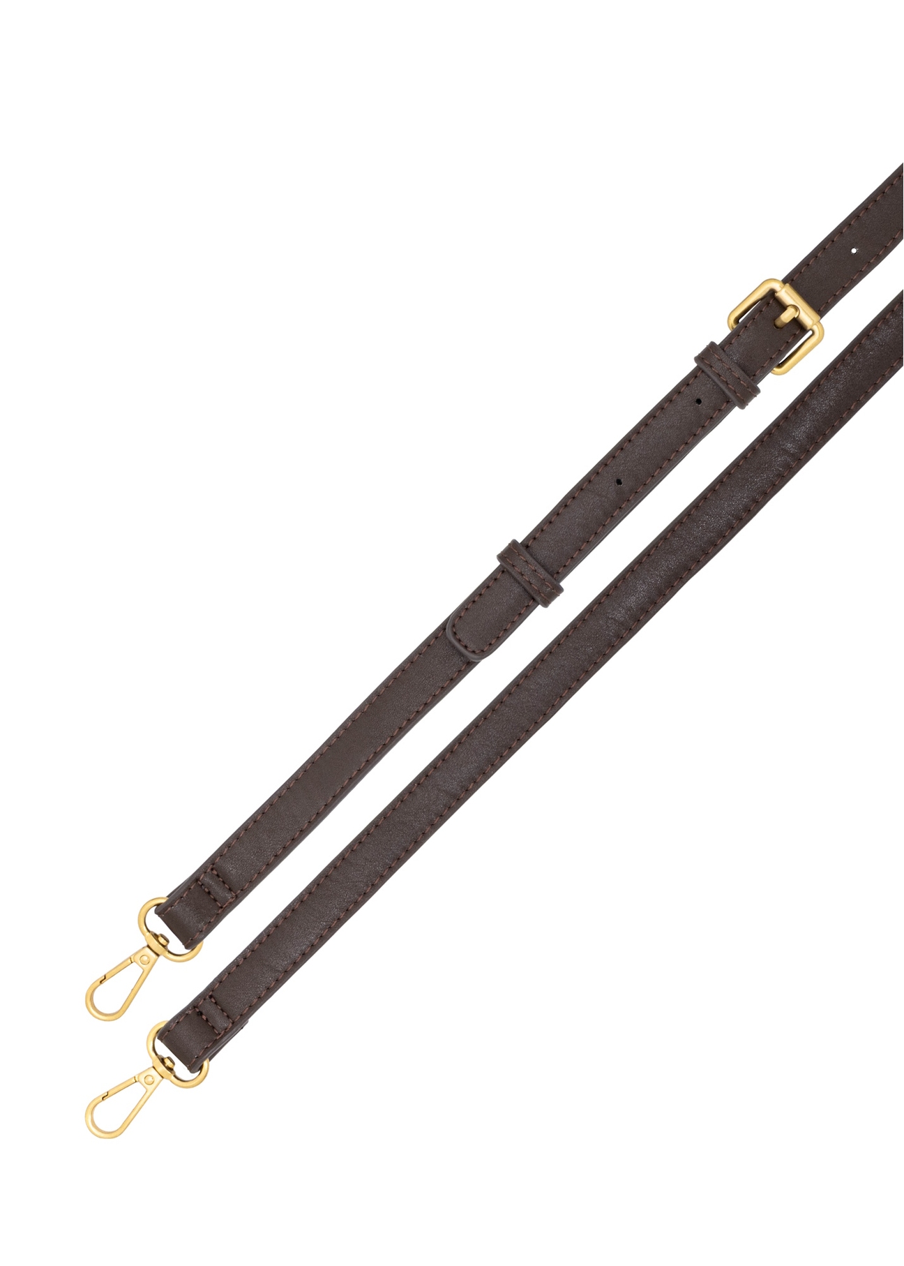 Small checkered bag in shades of brown TOREC-1328-1P(Z26), view of the product strap on a white background.