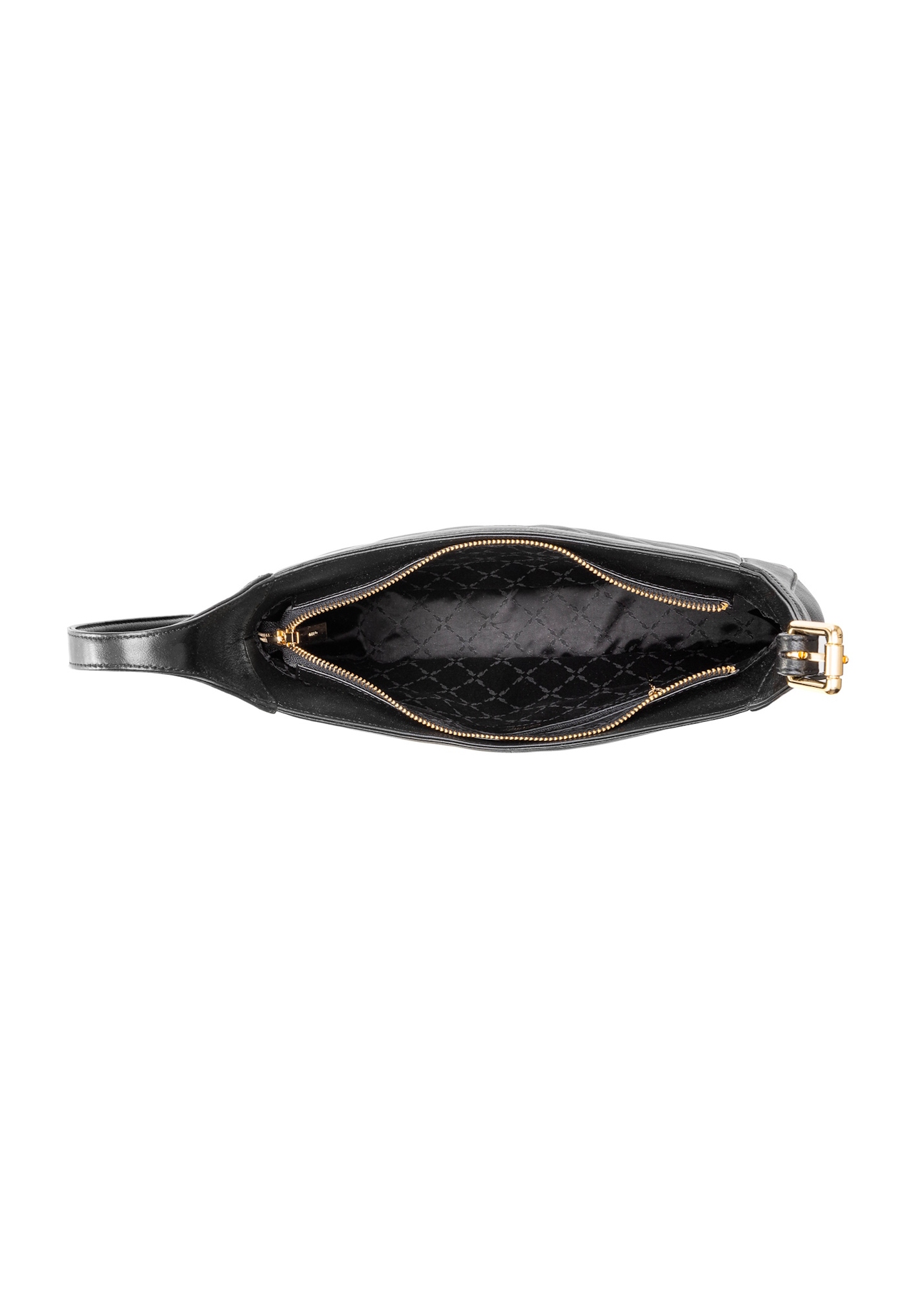 Women's leather shoulder bag TORES-1194-99(Z25), view of the inside of the product on a white background.