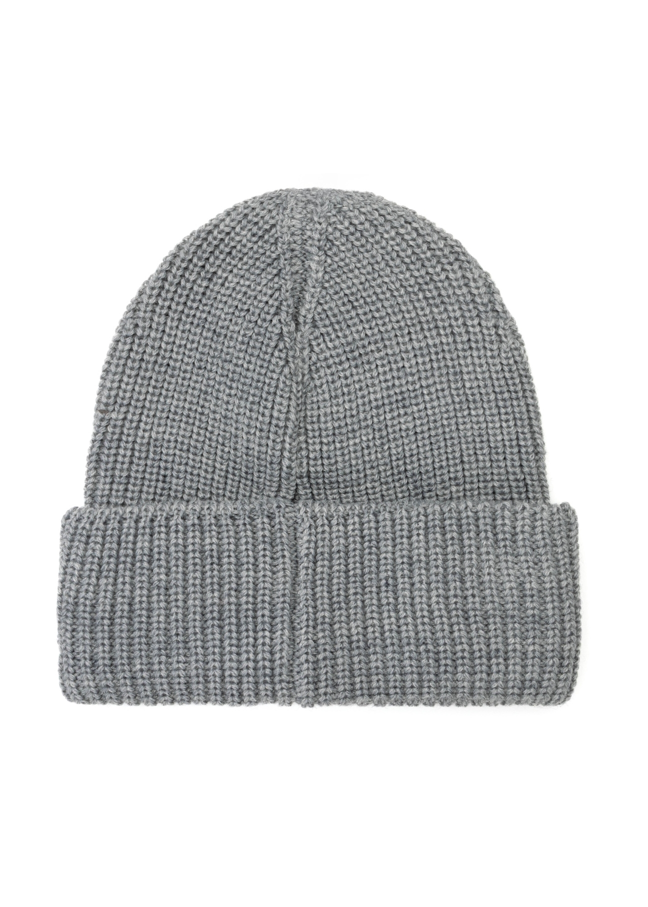 Gray women's wool hat CZADT-0207-91(Z25), product view from the back on a white background.