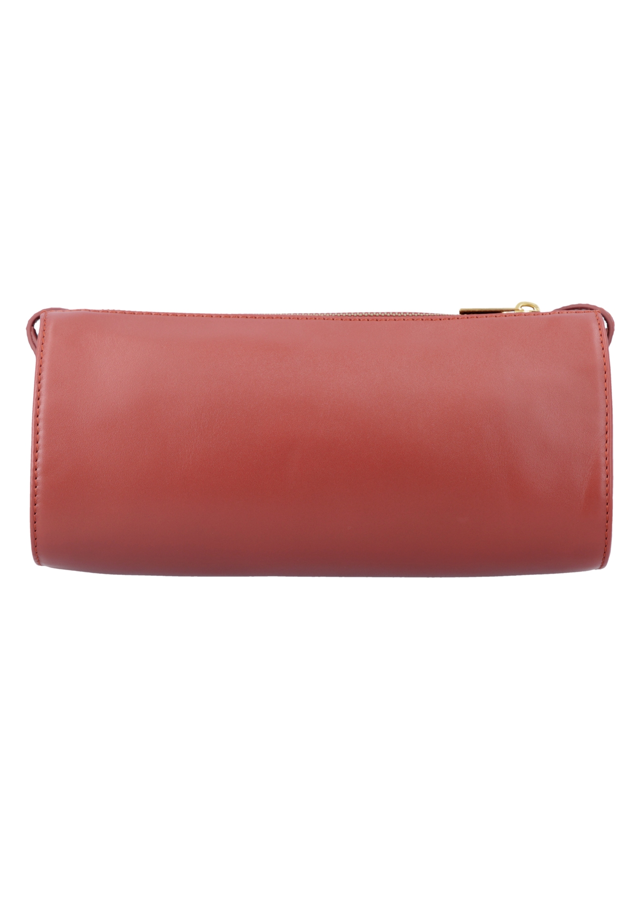 Red leather shoulder bag TORES-1433-3D(Z26) - product view from the back, on a white background.