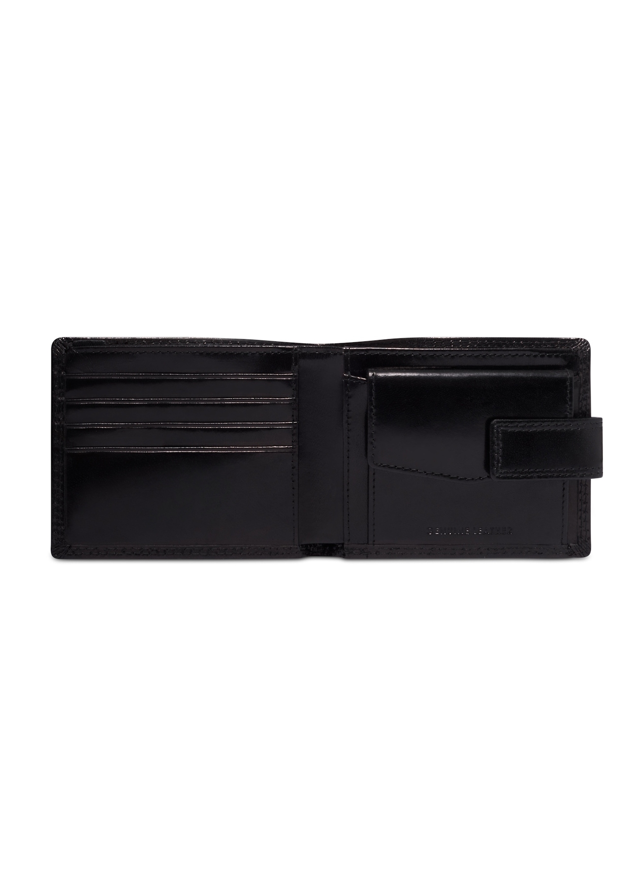 Men's wallet PL-105-99(KS), product view inside on white background.