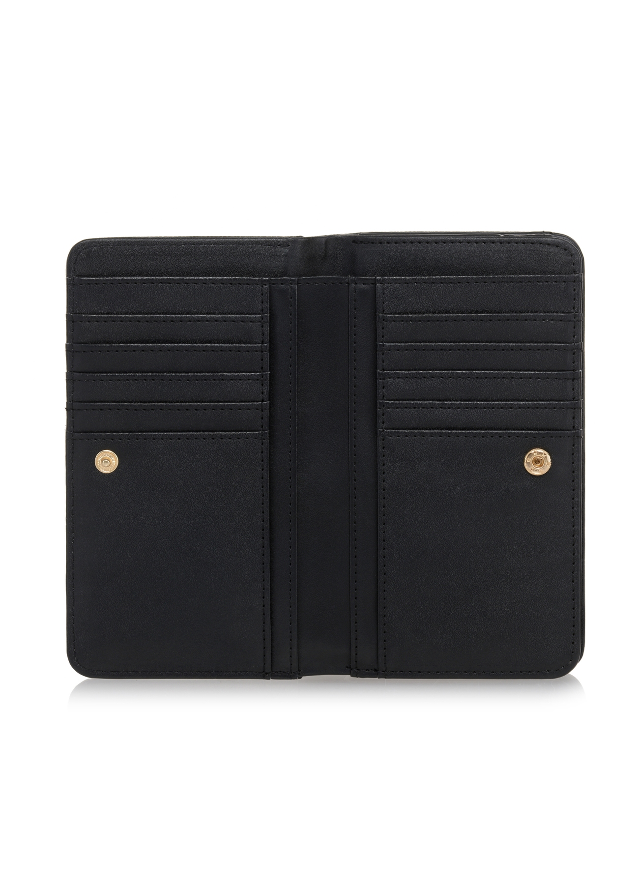 Black women's wallet with rhinestones POREC-0355-99(Z23)-04