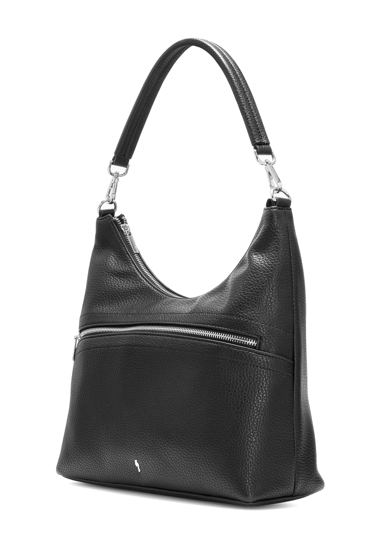 Black purse handbag TOREC-0886A-99(Z25), diagonal product view on white background.