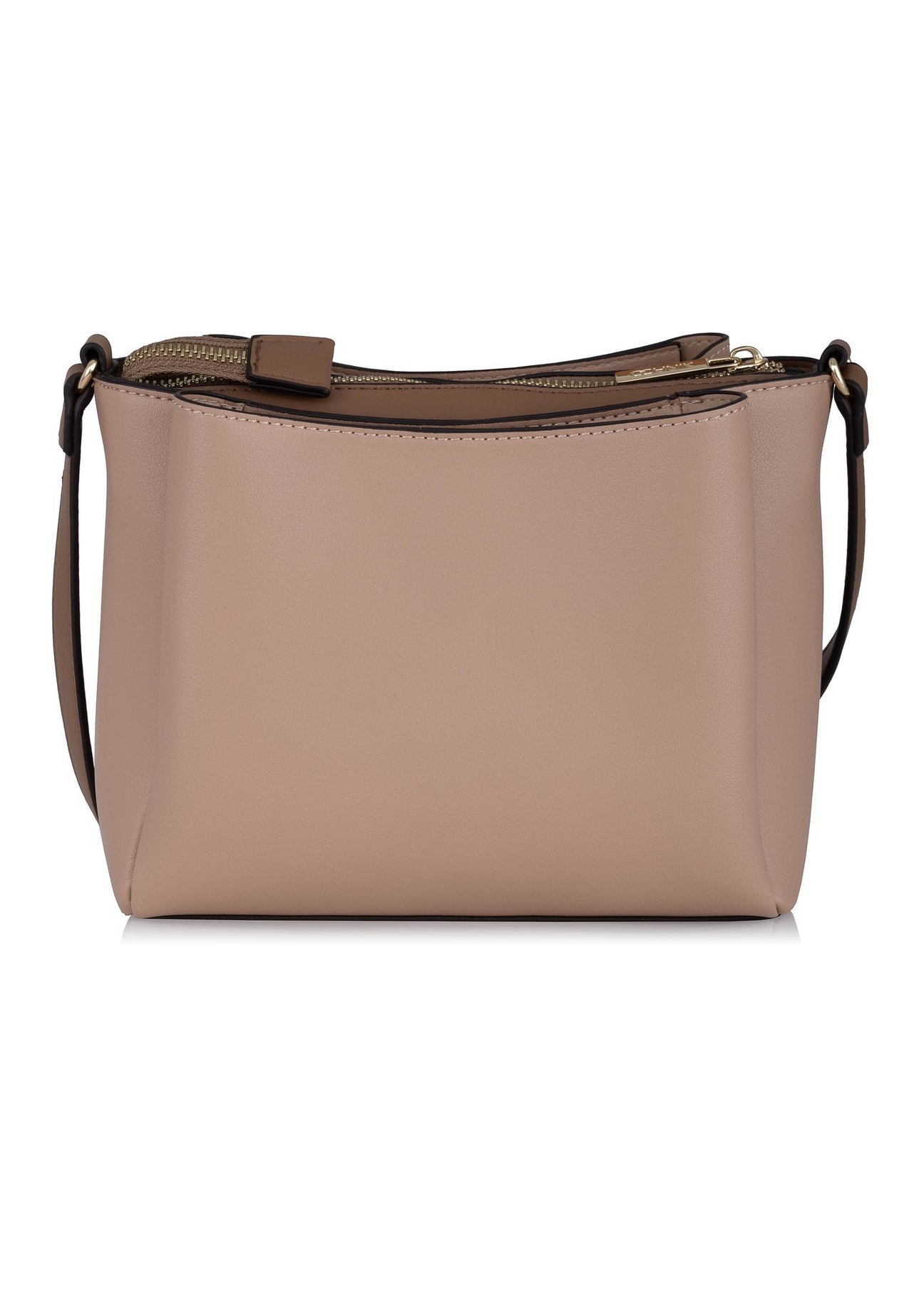 Small beige imitation leather handbag TOREC-0914-81(W24)-04