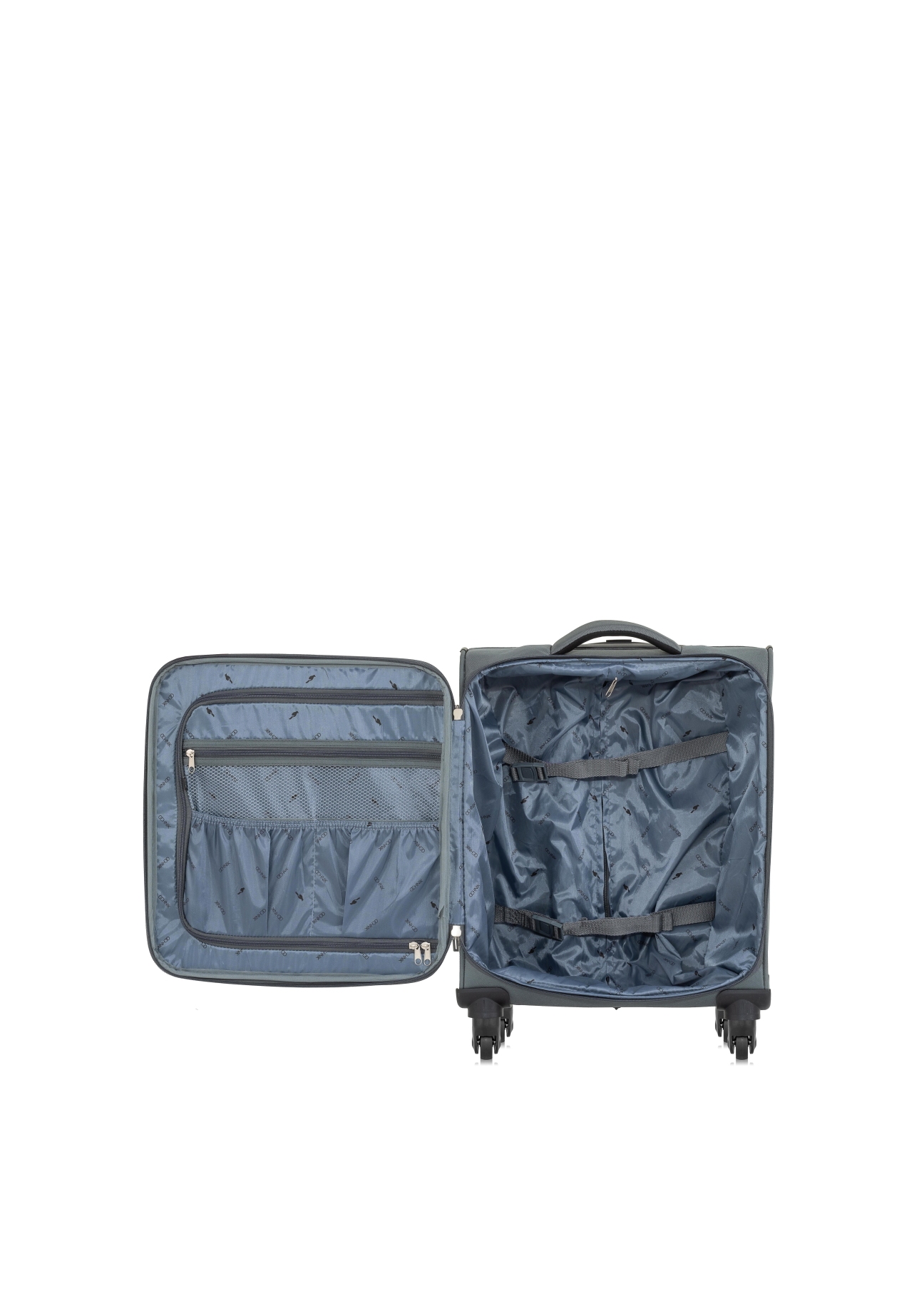 Small suitcase on wheels WALNY-0030-91-19(W23)-04