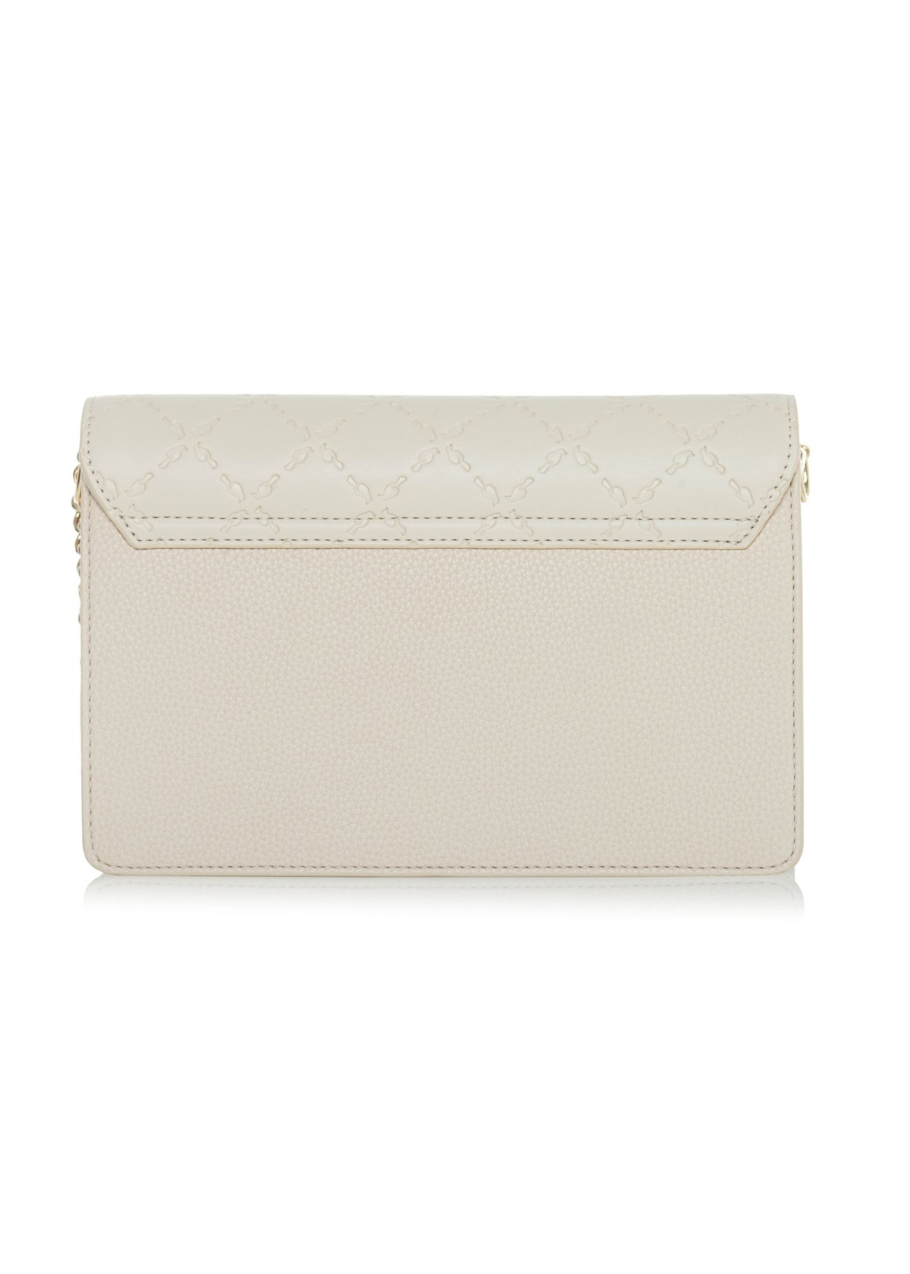 Cream women's handbag with monogram TOREC-0536B-12(W25)-03