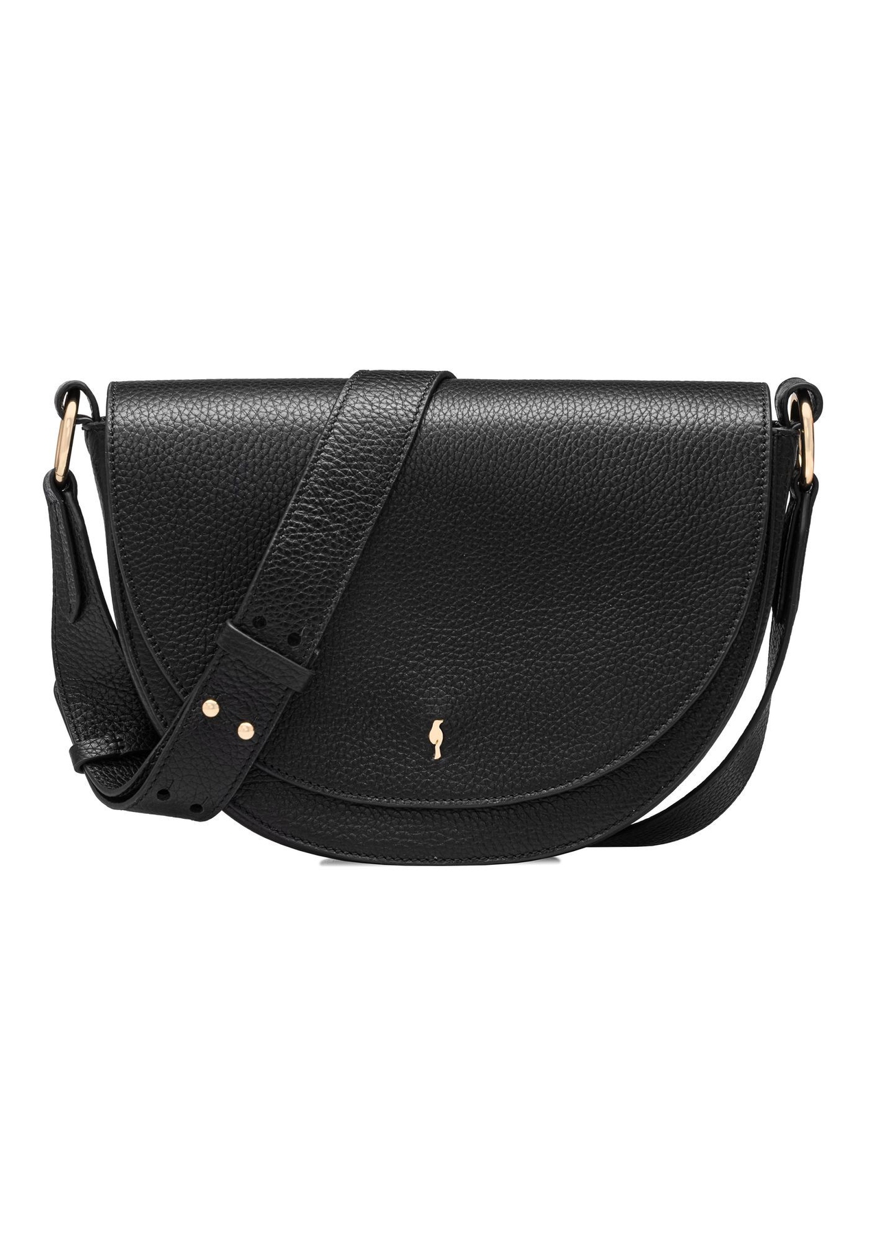 Black leather women's handbag TORES-0895D-99(Z25), front product view on white background.