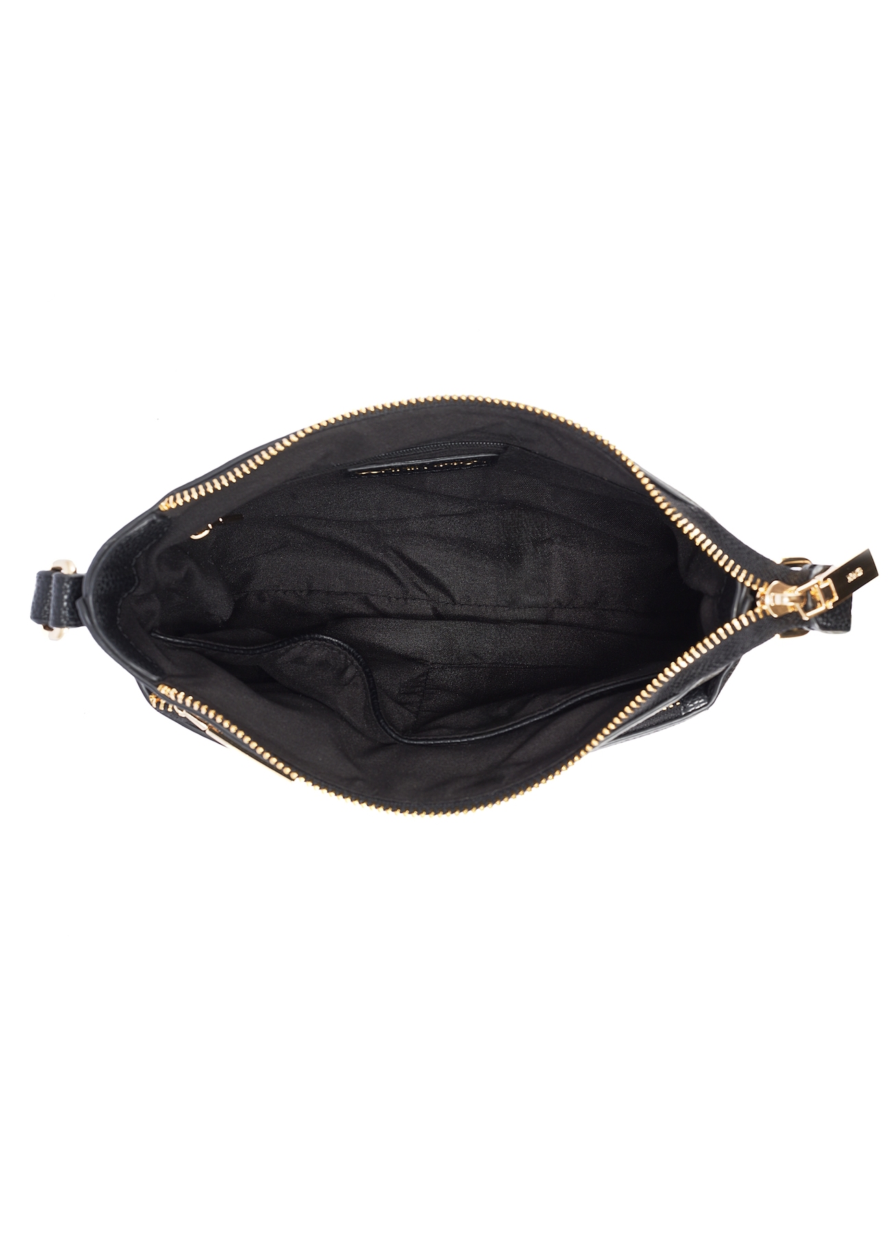 Black women's shoulder bag TOREC-1052-99(Z25), view of the center of the product on a white background.