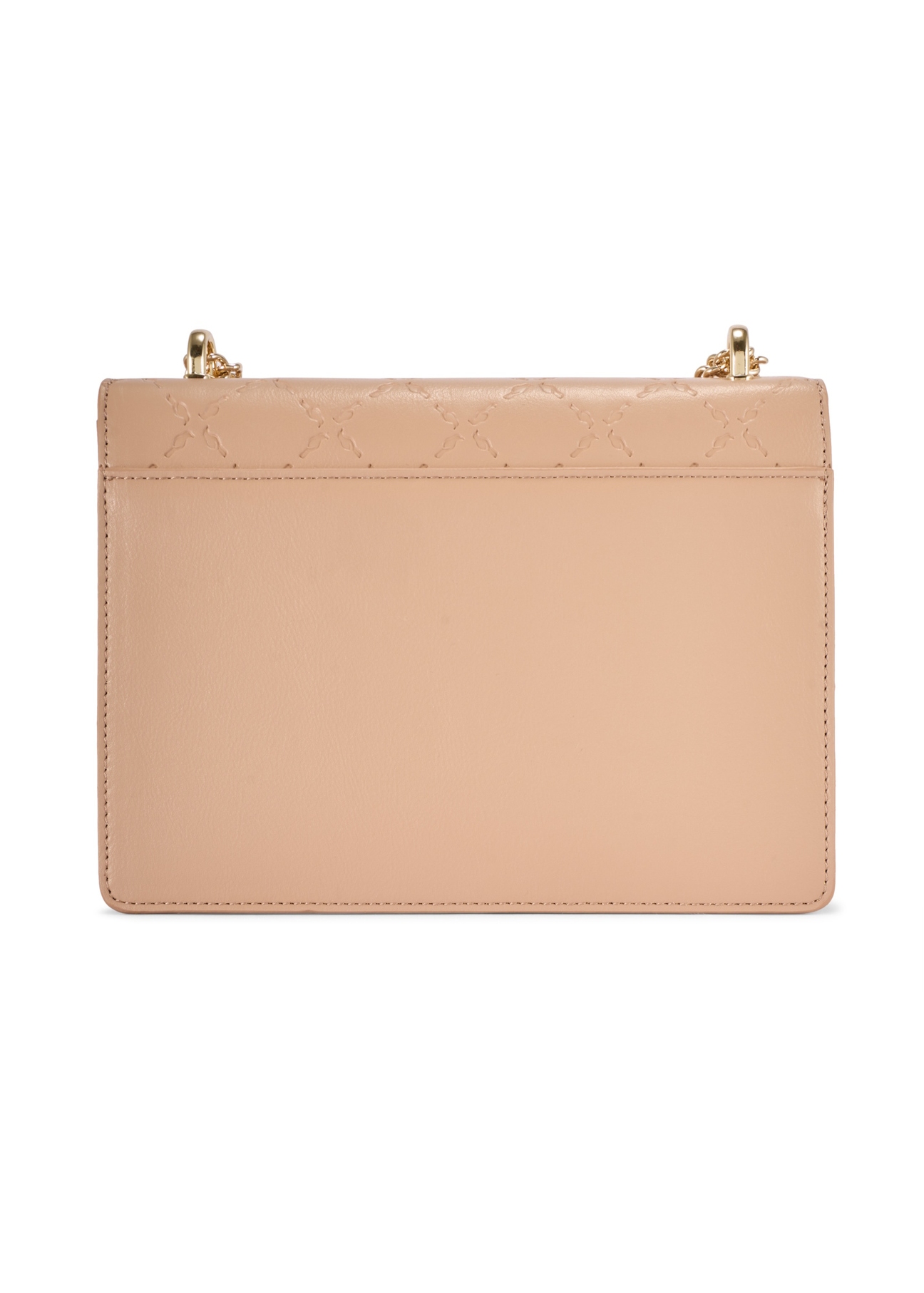 Beige women's handbag with monogram TOREC-1155-1A (W26)