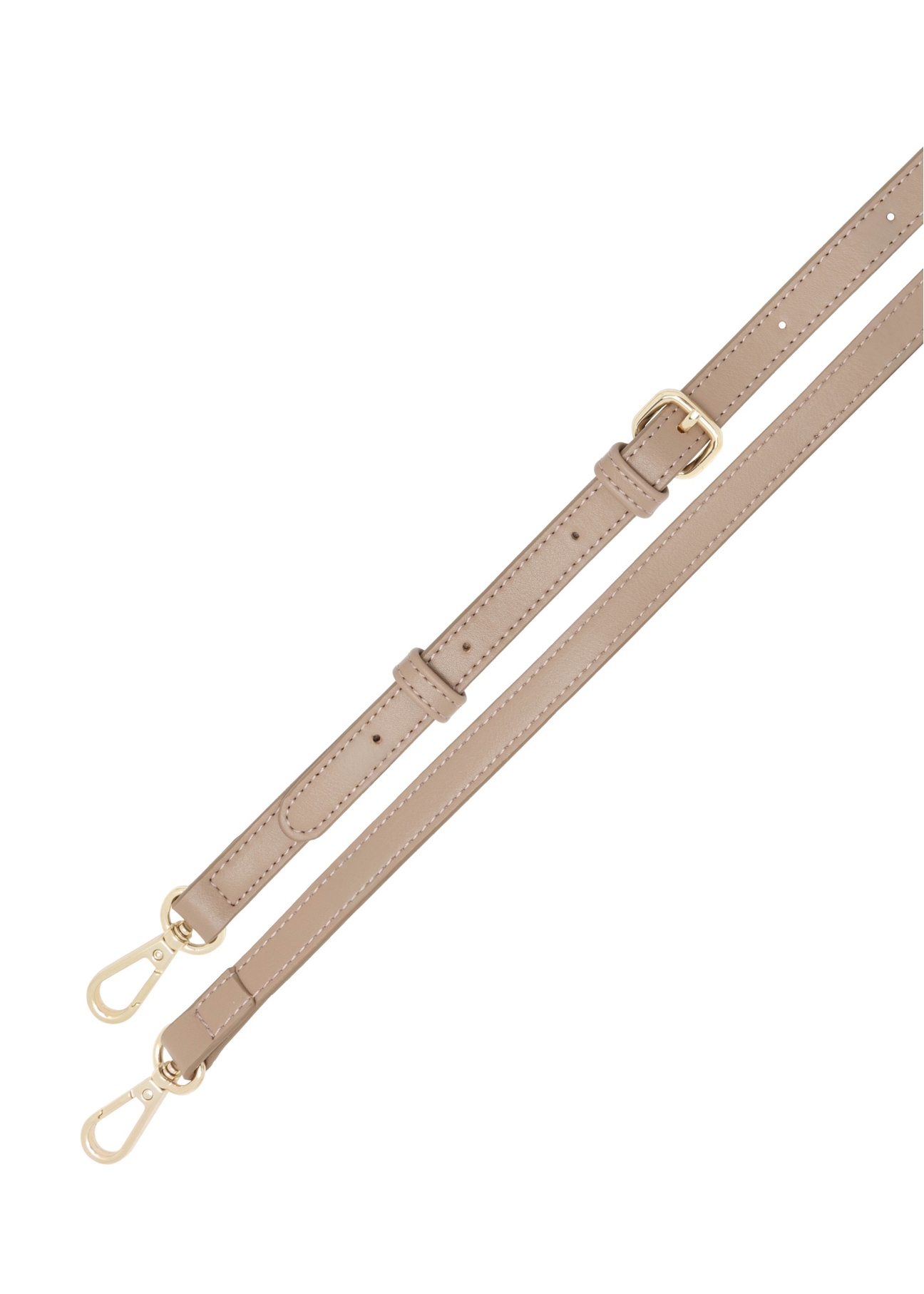 Small beige women's handbag TOREC-1163-1D(W26), view of the product strap on a white background.