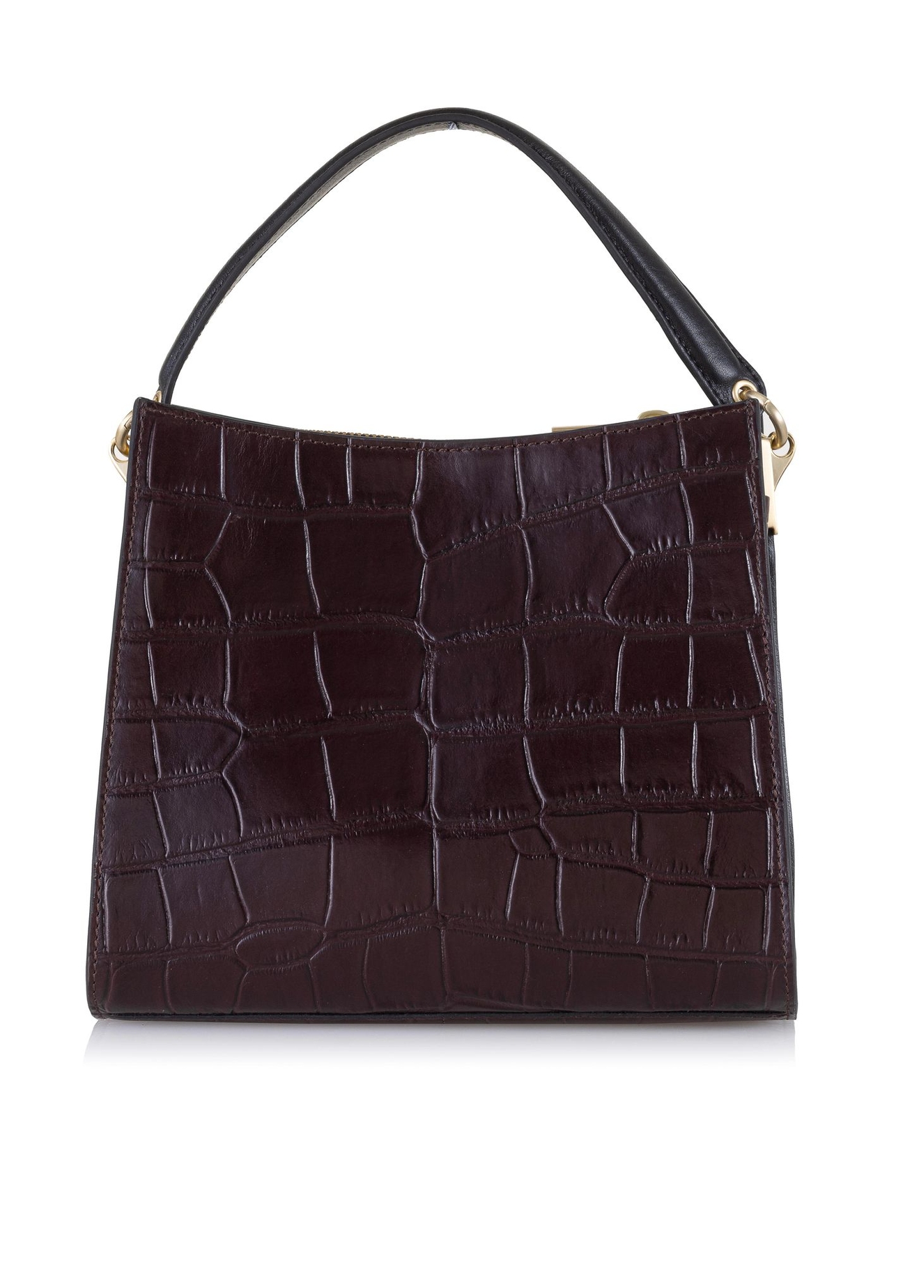 Women's three-compartment leather handbag TORES-0967-49(Z23)-05